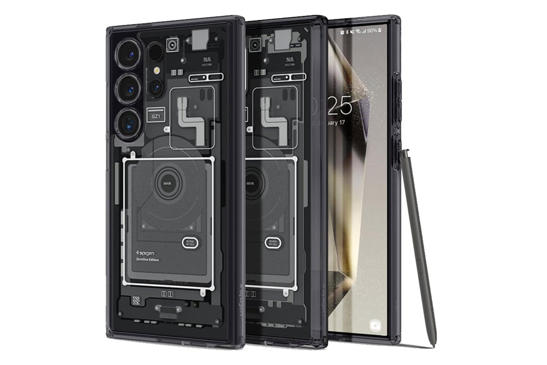 قاب گوشی اسپیگن Spigen Ultra Hybrid Zero One Samsung Galaxy S24 Ultra روی گوشی