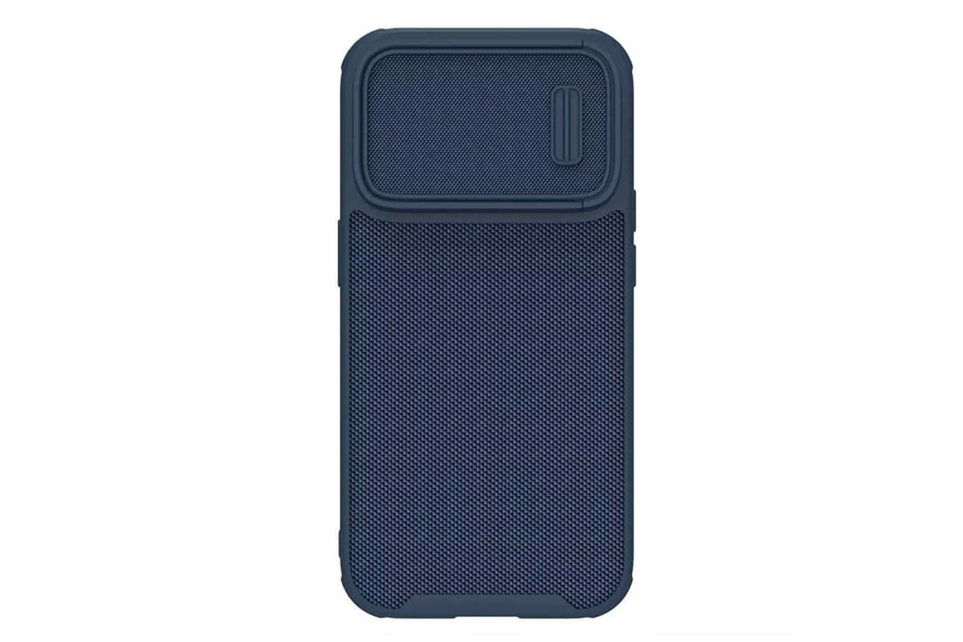 نمای پشت قاب گوشی نیلکین مدل Textured S مناسب اپل iPhone 14 Pro Max رنگ آبی