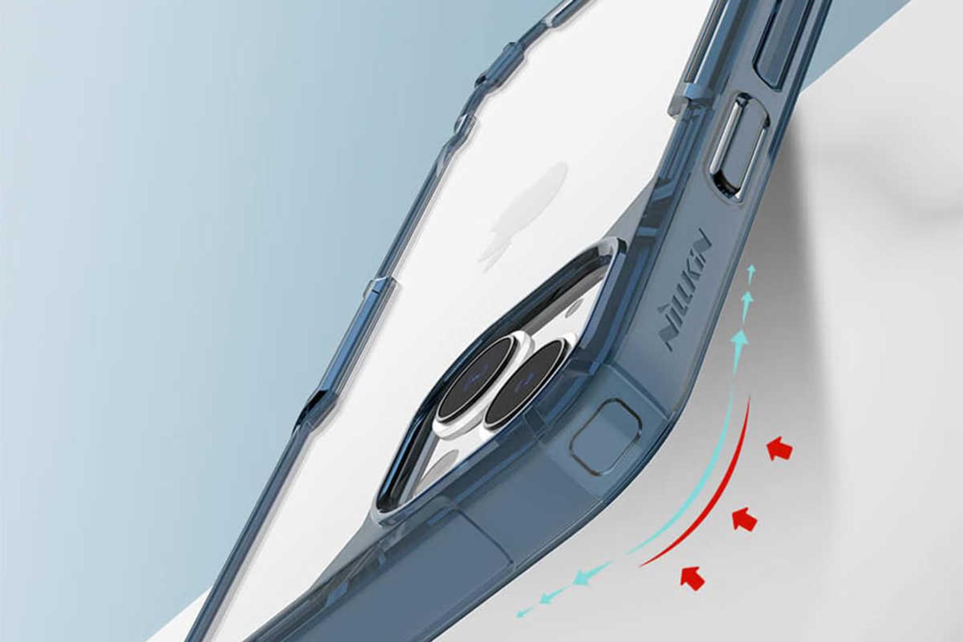 لبه‌های قاب گوشی نیلکین مدل Nature TPU Pro مناسب اپل iPhone 13