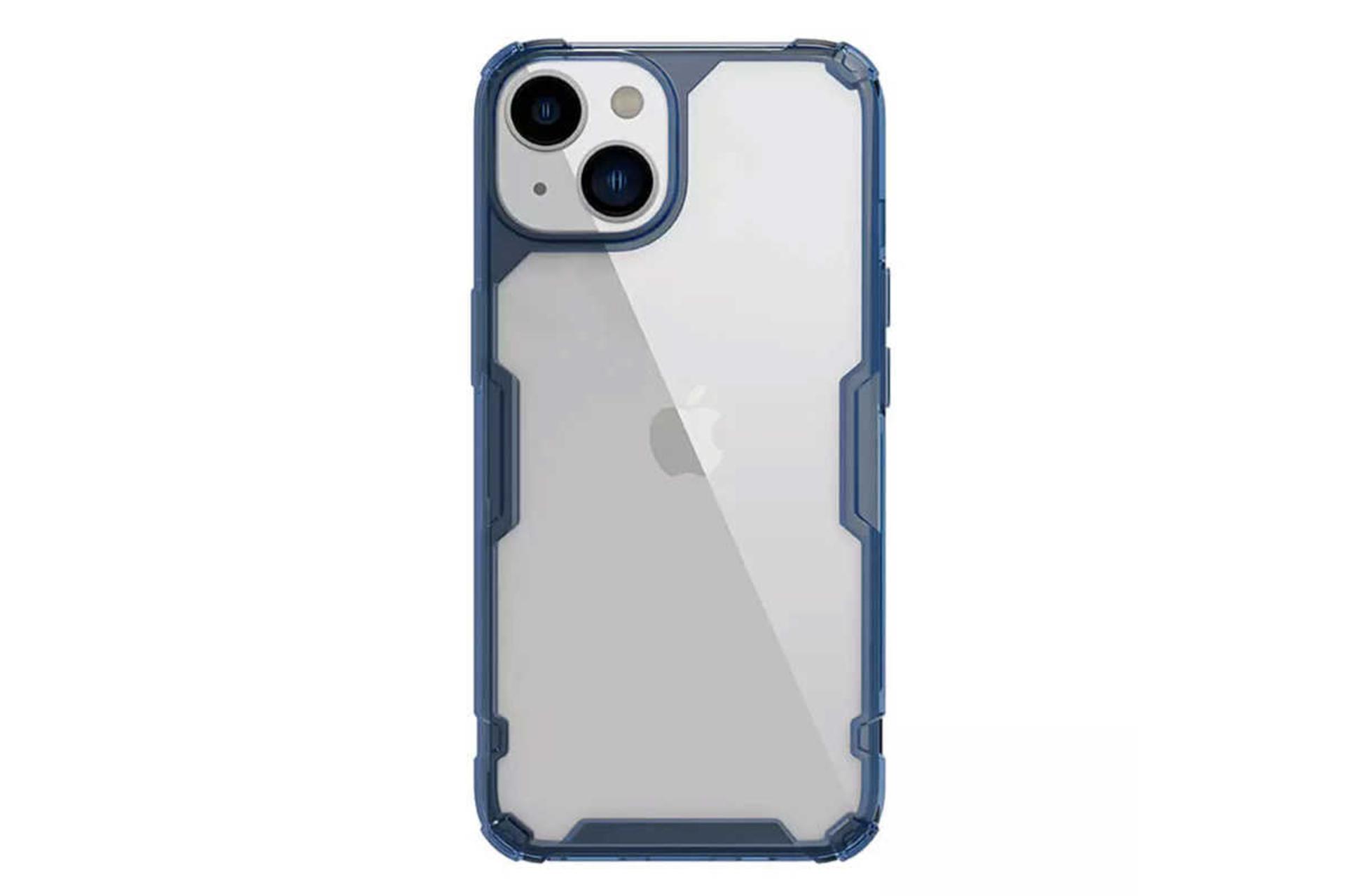 نمای پشت قاب گوشی نیلکین مدل Nature TPU Pro مناسب اپل iPhone 14 Plus رنگ آبی