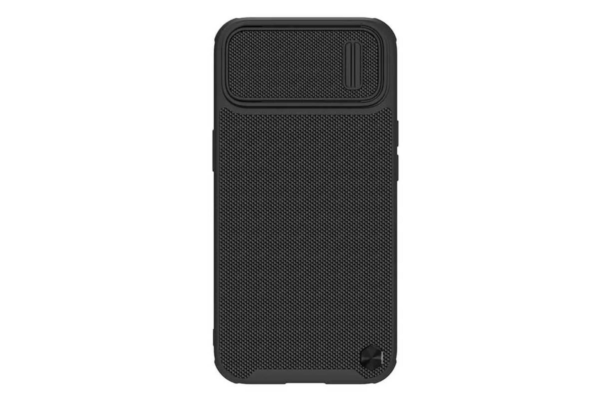 نمای پشت قاب گوشی نیلکین مدل Textured S مناسب اپل iPhone 14 Plus رنگ مشکی