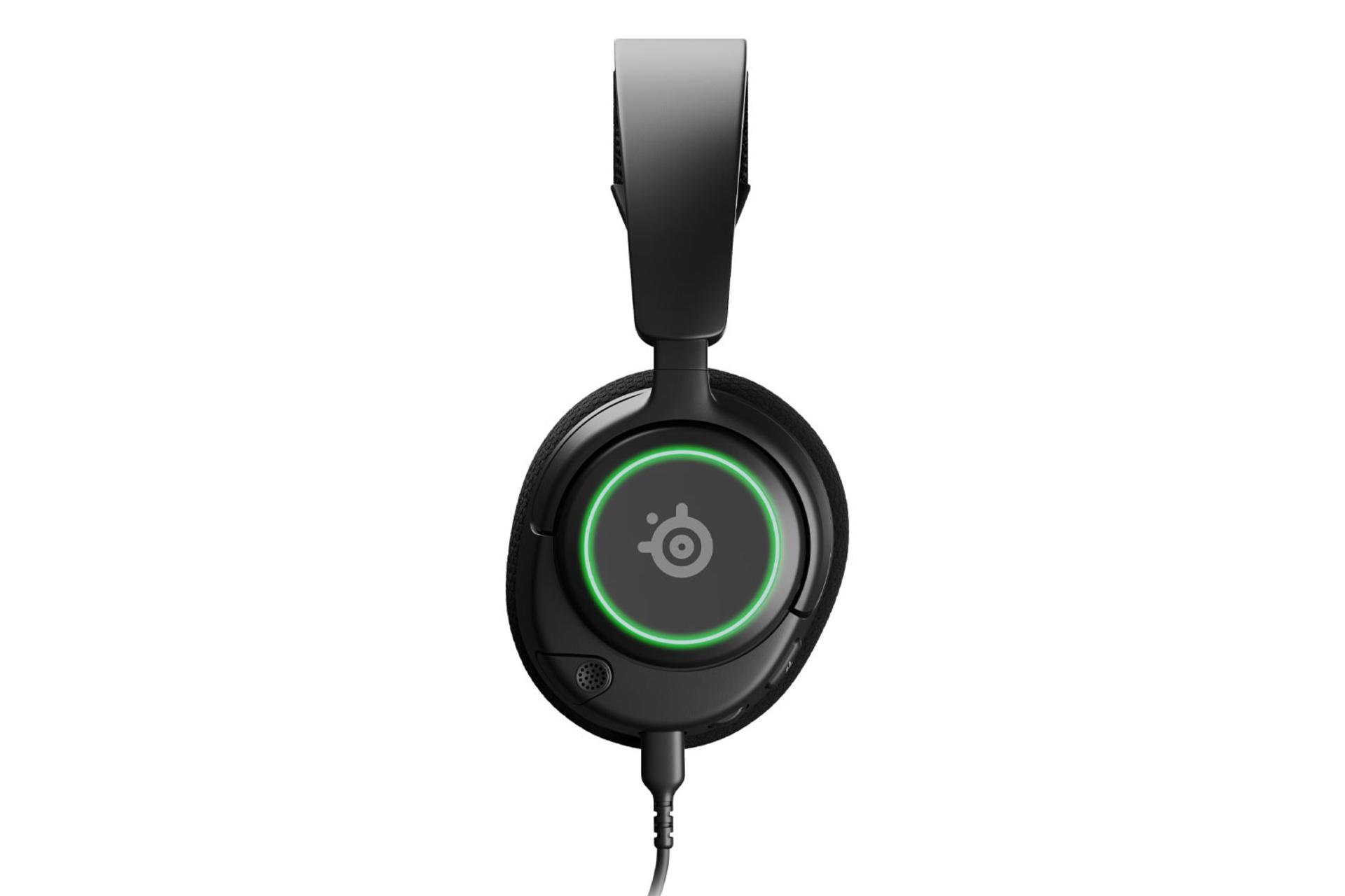 نمای کنار هدفون استیل سریز Arctis Nova 3