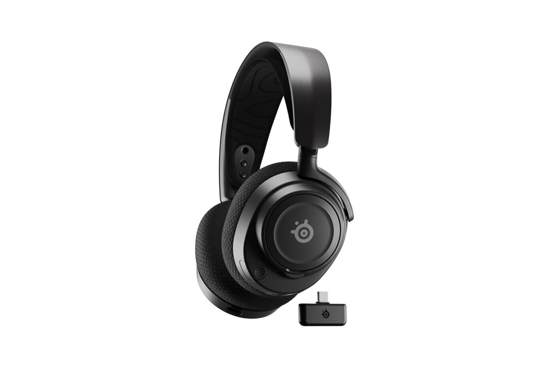 هدفون استیل سریز Arctis Nova 7P Wireless رنگ مشکی