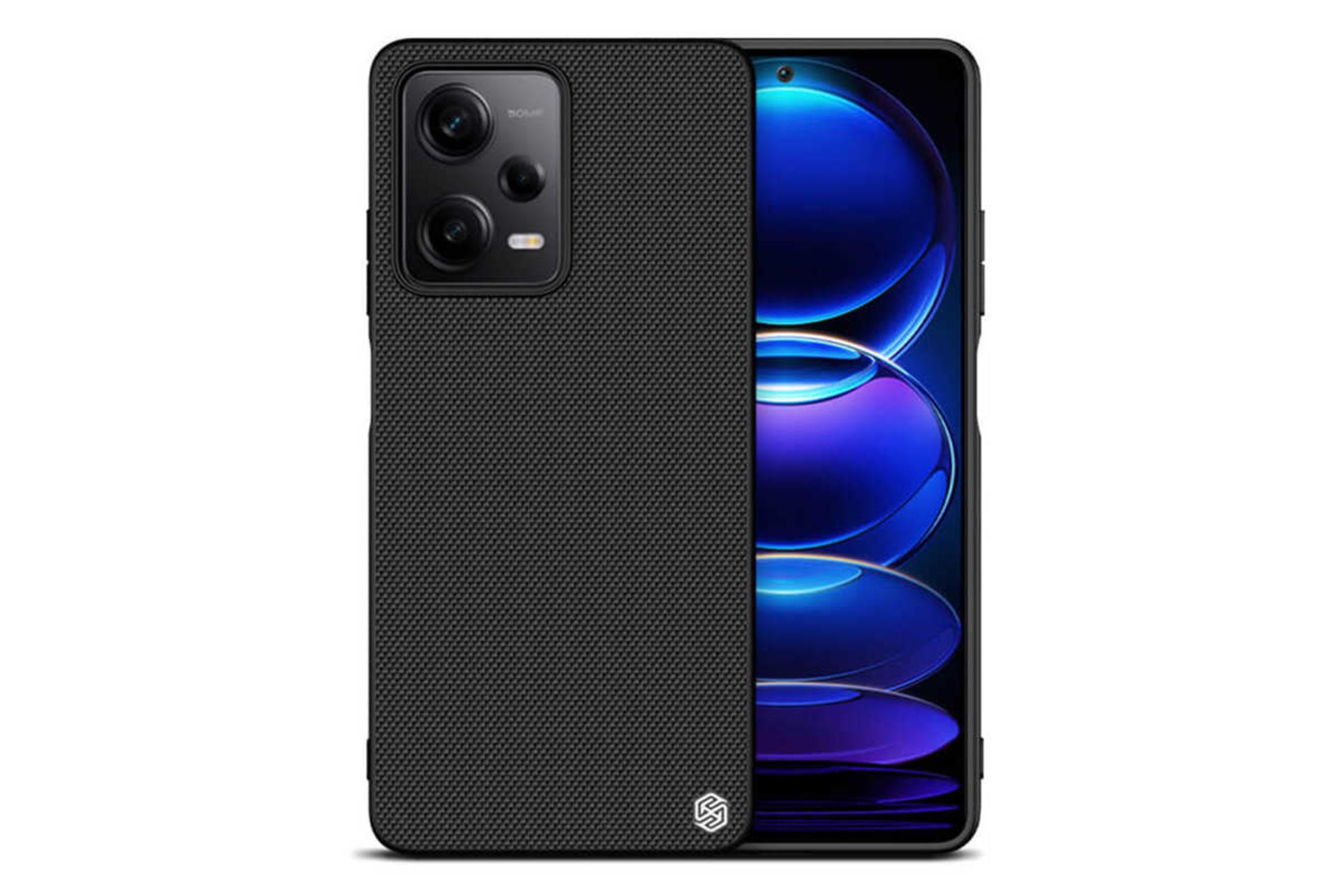 نمای جلوی قاب گوشی نیلکین مدل Textured مناسب شیائومی Redmi Note 12 Pro / Poco X5 Pro