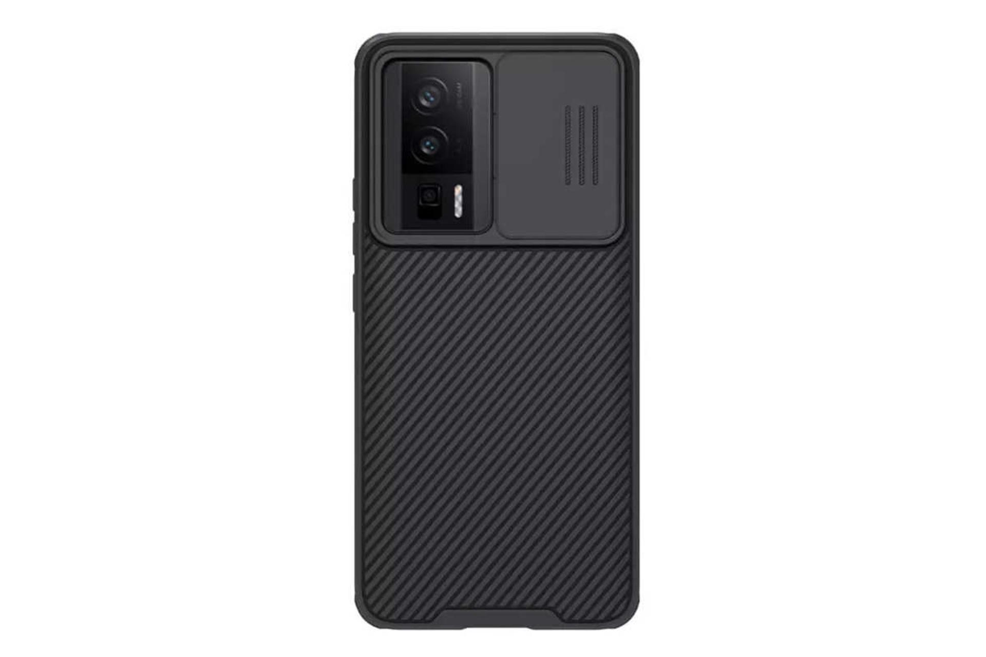 نمای پشت قاب گوشی نیلکین مدل CamShield Pro مناسب شیائومی Redmi K60 Pro / K60 / Poco F5 Pro رنگ مشکی