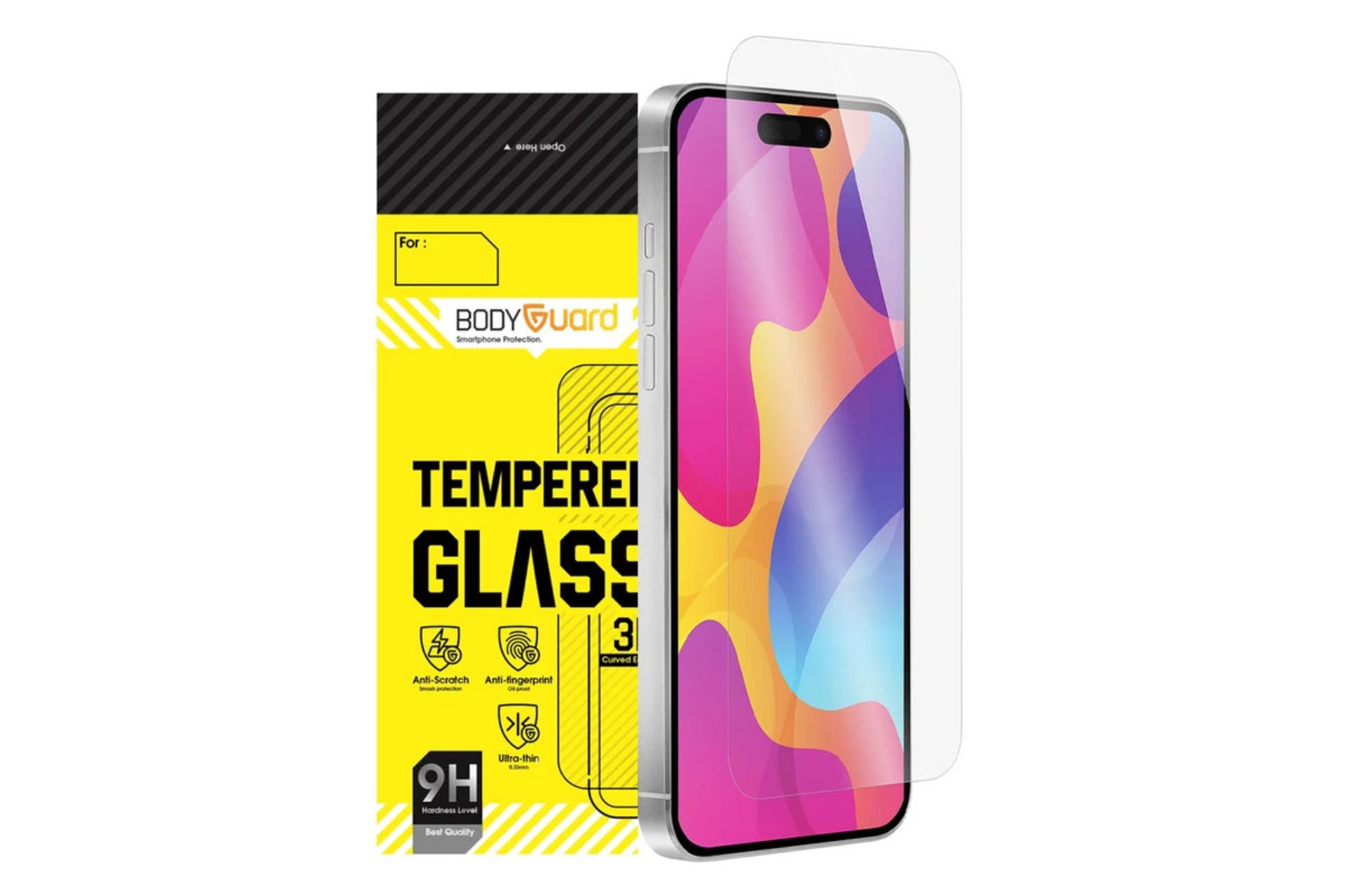 محافظ صفحه نمایش گوشی بادیگارد مدل Clear مناسب اپل iPhone 15 Pro Max