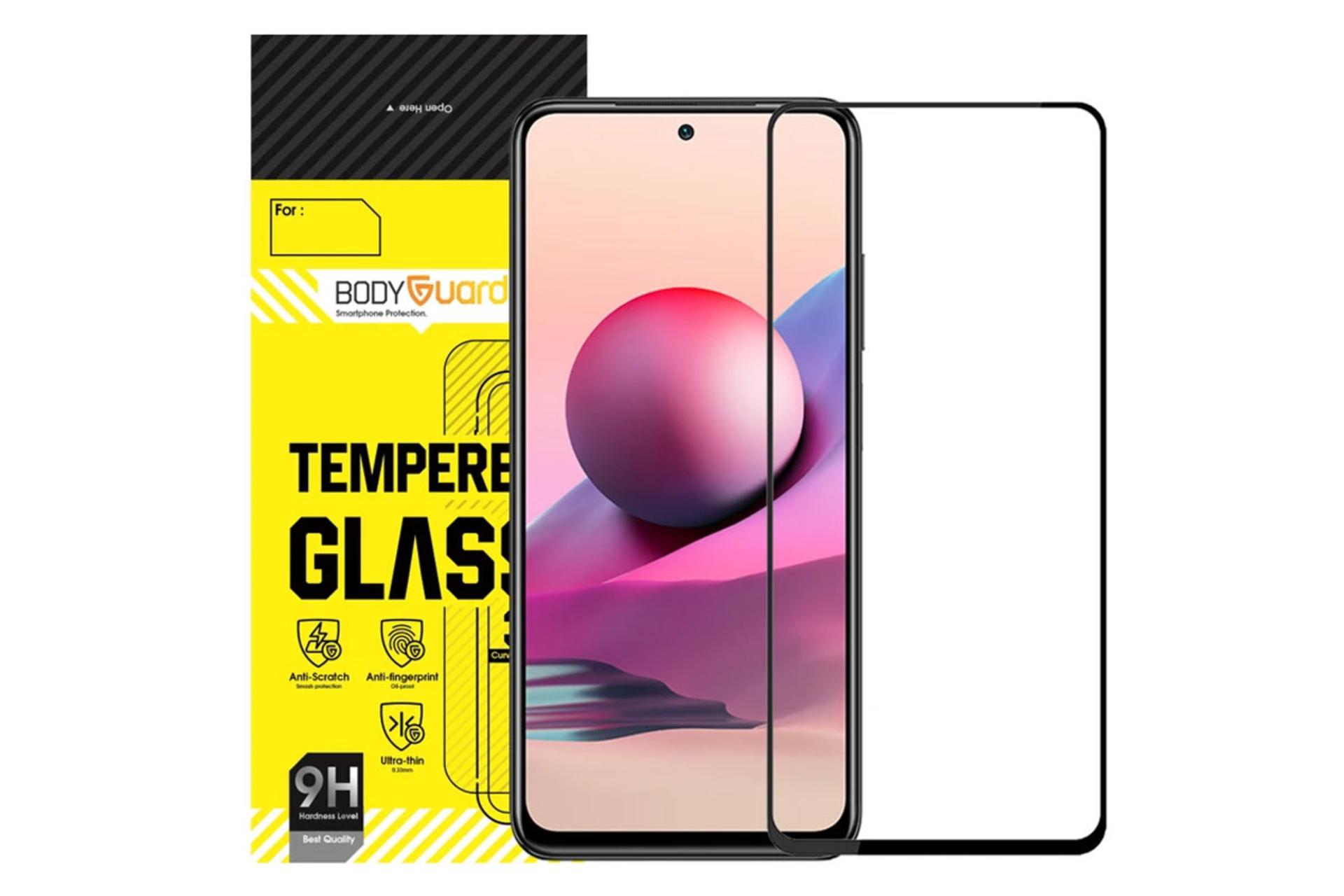 محافظ صفحه نمایش گوشی بادیگارد مدل FX مناسب شیائومی Redmi Note 10S
