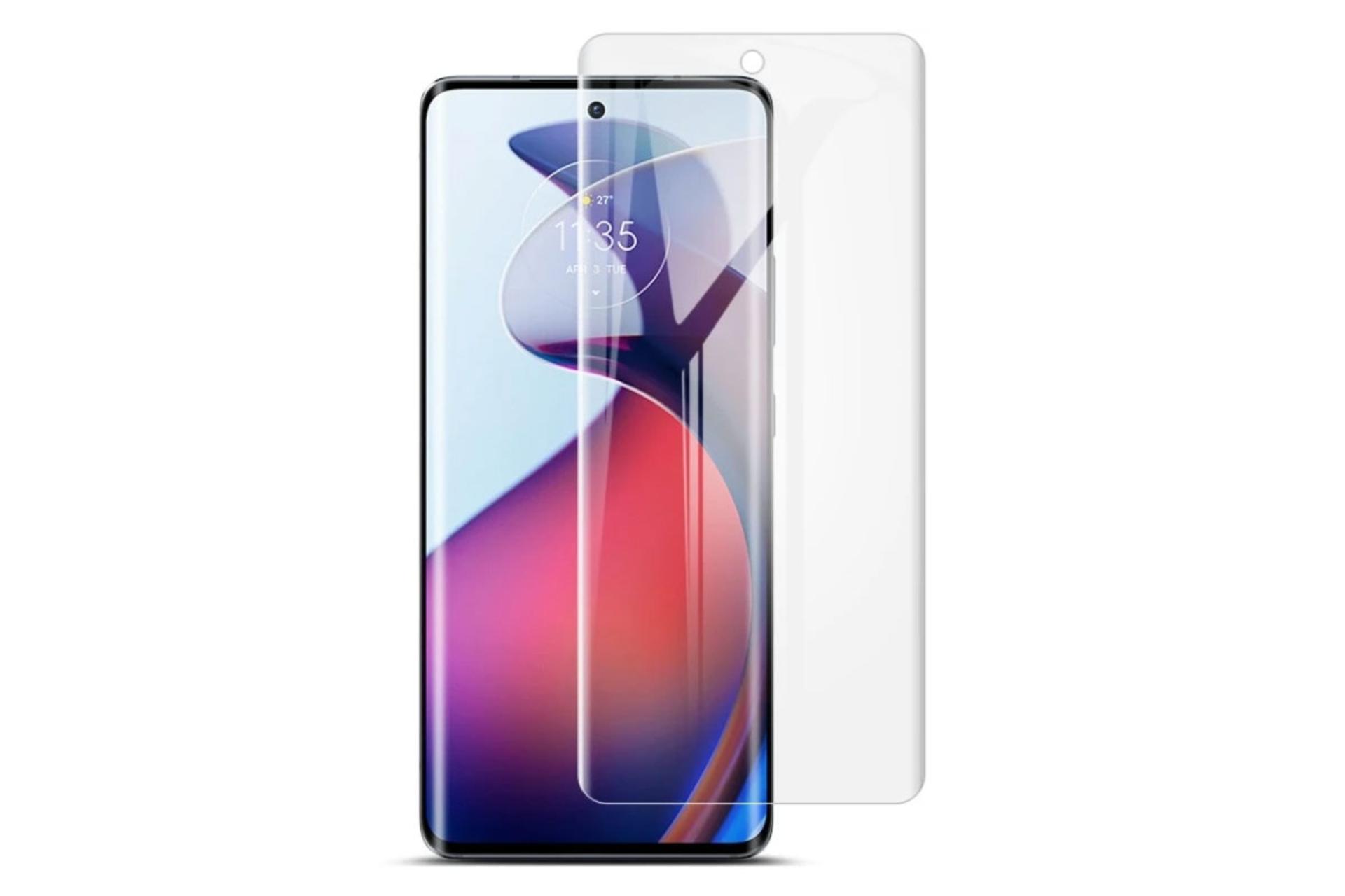 شفافیت محافظ صفحه نمایش گوشی بادیگارد مدل HydroGel مناسب موتورولا Edge 40