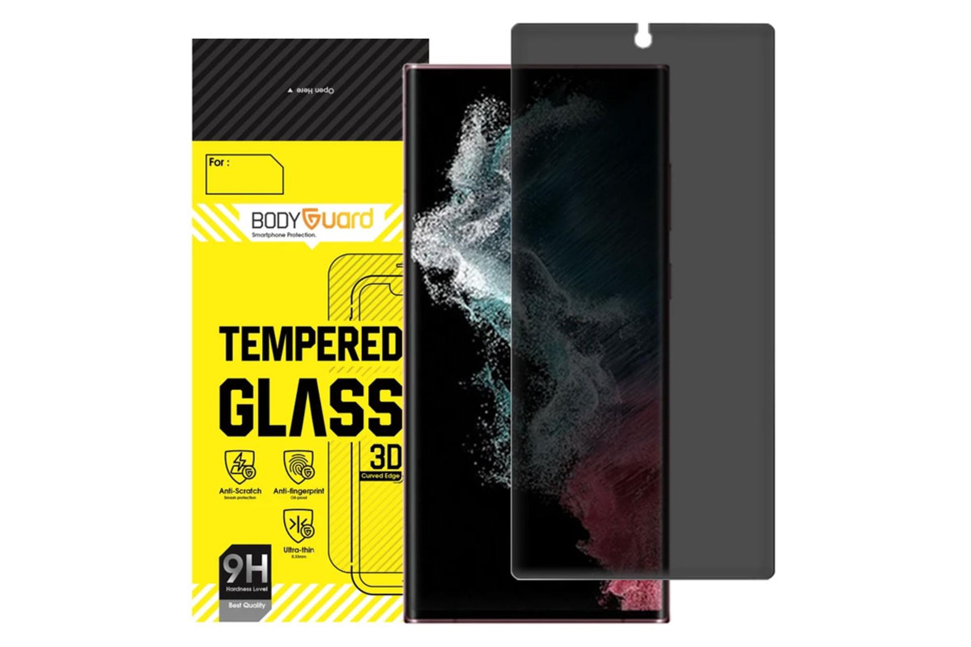 محافظ صفحه نمایش گوشی بادیگارد مدل حریم شخصی HydroGel مناسب سامسونگ Galaxy S22 Ultra