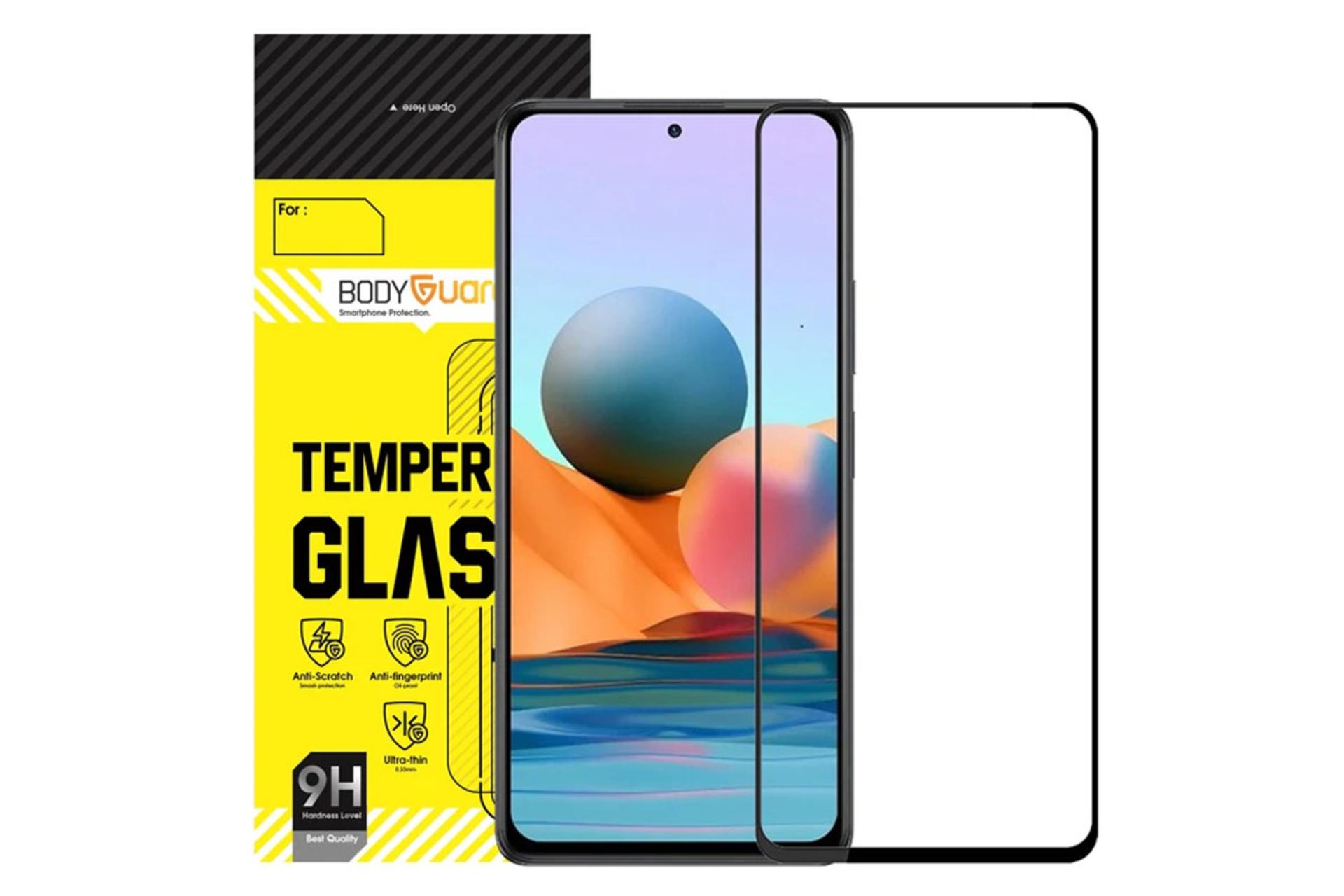 محافظ صفحه نمایش گوشی بادیگارد مدل FX مناسب شیائومی Redmi Note 10 Pro
