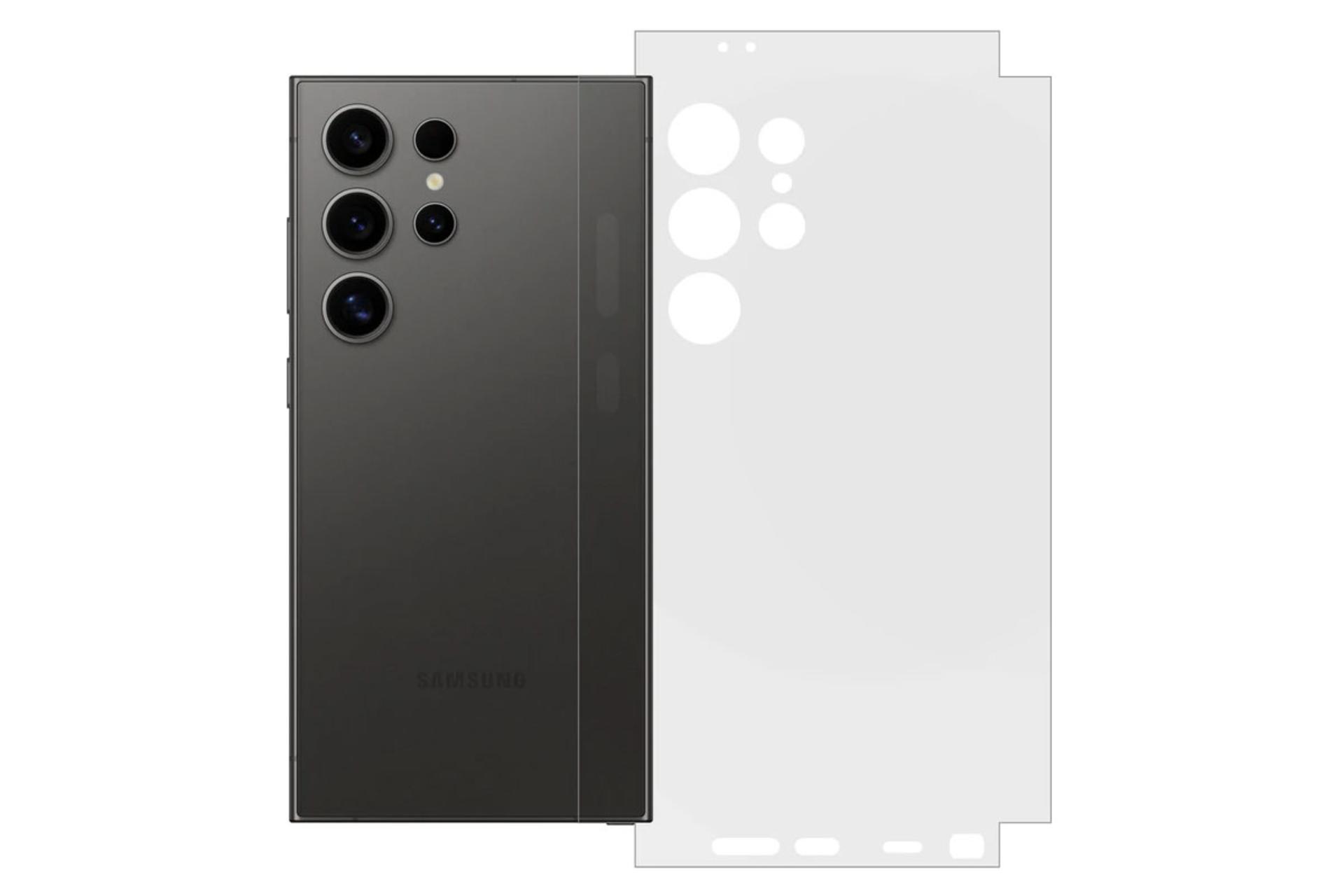 مرجع متخصصين ايران شفافيت محافظ صفحه نمايش موبايل باديگارد مدل Full 360 مناسب سامسونگ Galaxy S24 Ultra