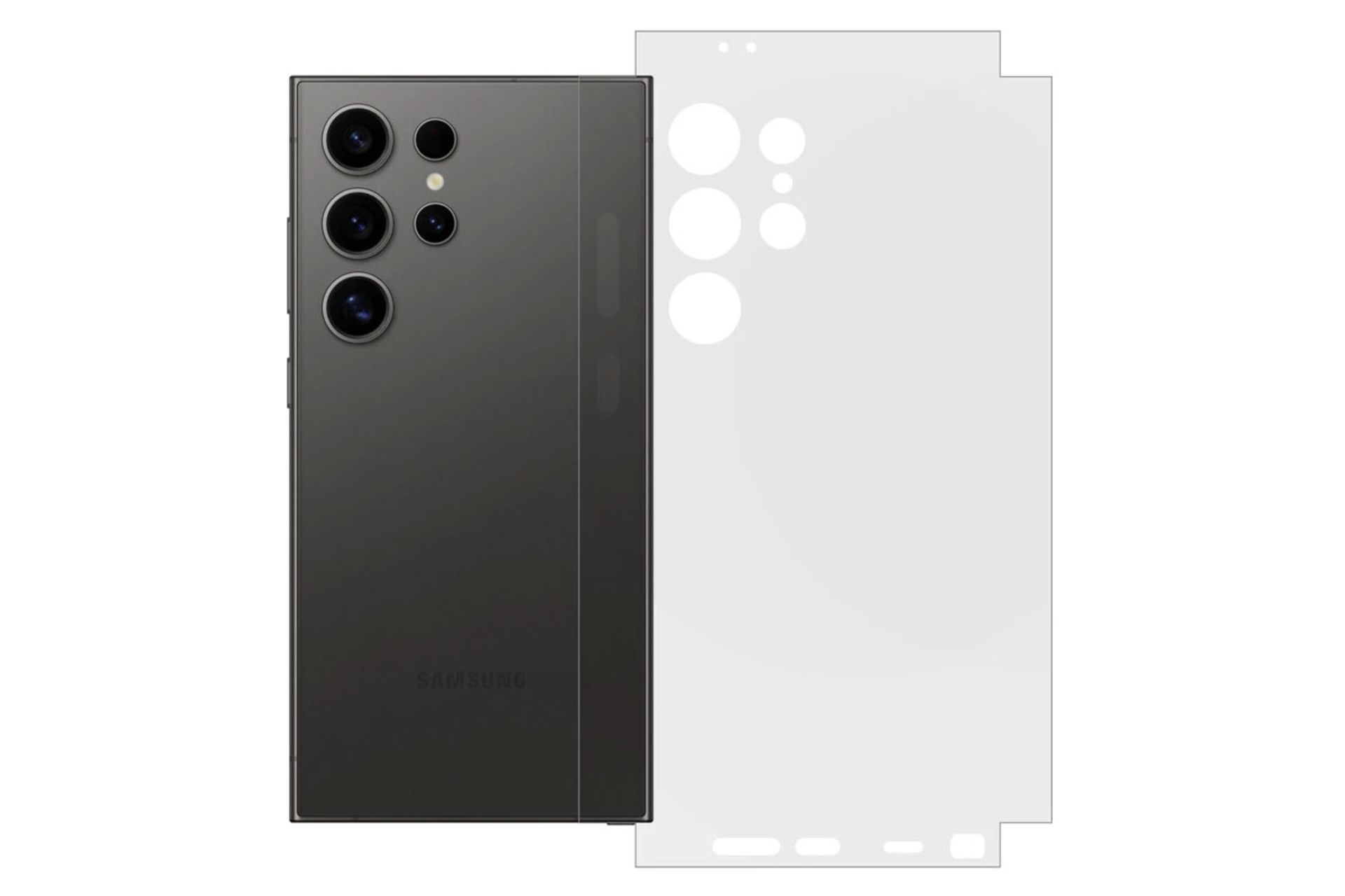 شفافیت محافظ صفحه نمایش گوشی بادیگارد مدل Full 360 مناسب سامسونگ Galaxy S24 Ultra