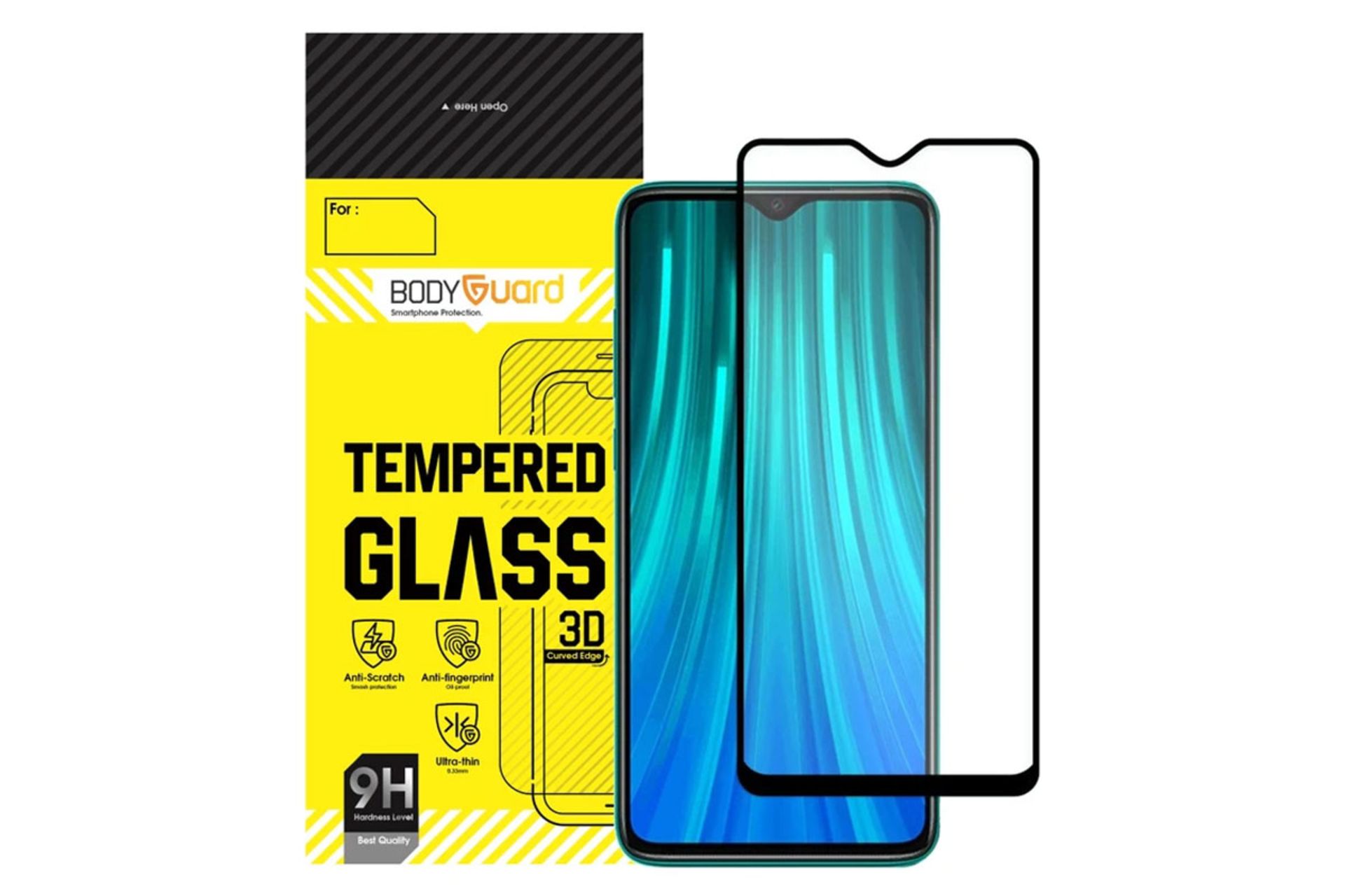 محافظ صفحه نمایش گوشی بادیگارد مدل FX مناسب شیائومی Redmi Note 8 Pro