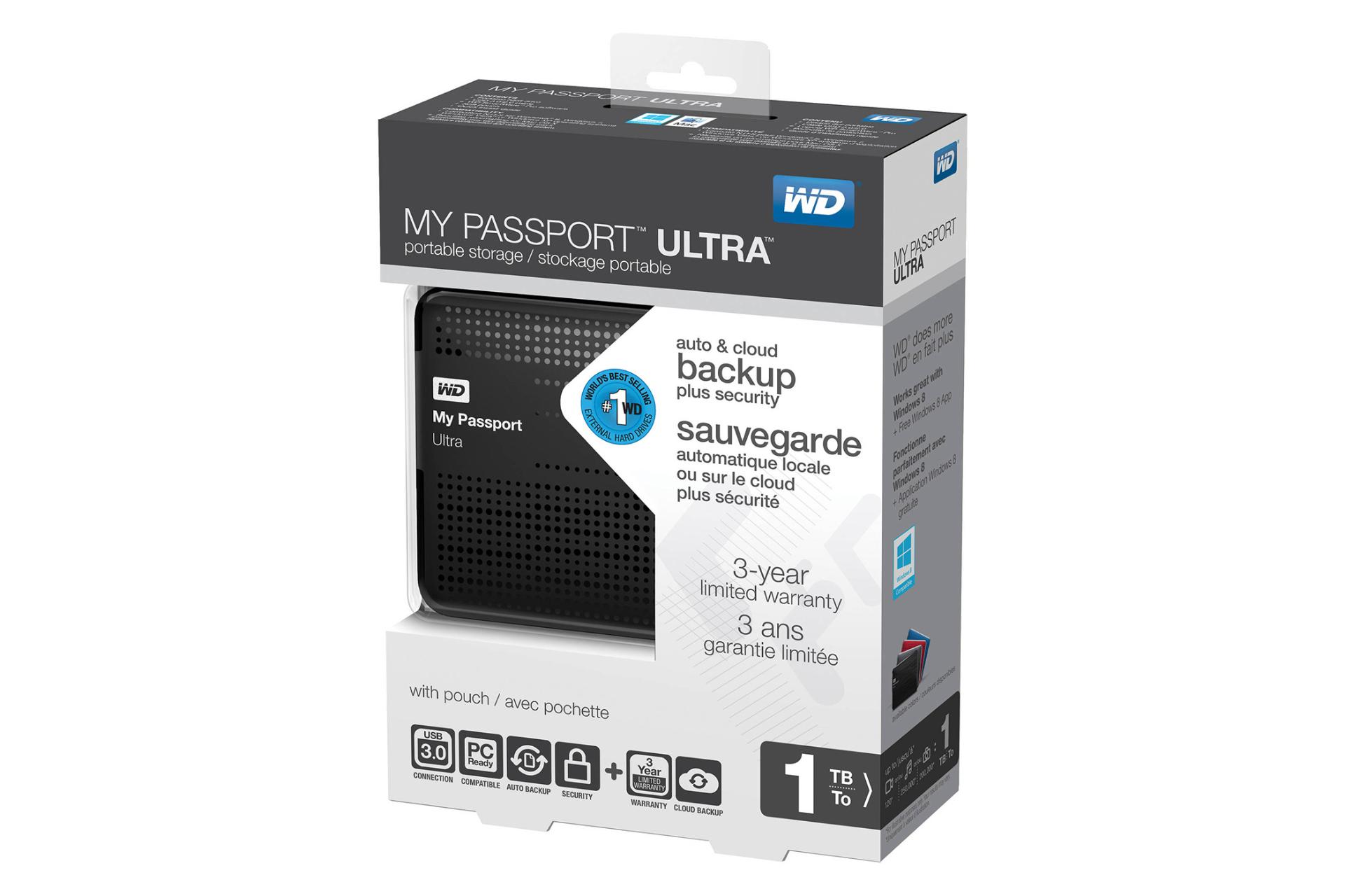 جعبه هارد دیسک وسترن دیجیتال Western Digital My Passport Ultra 2.5 Inch 1TB