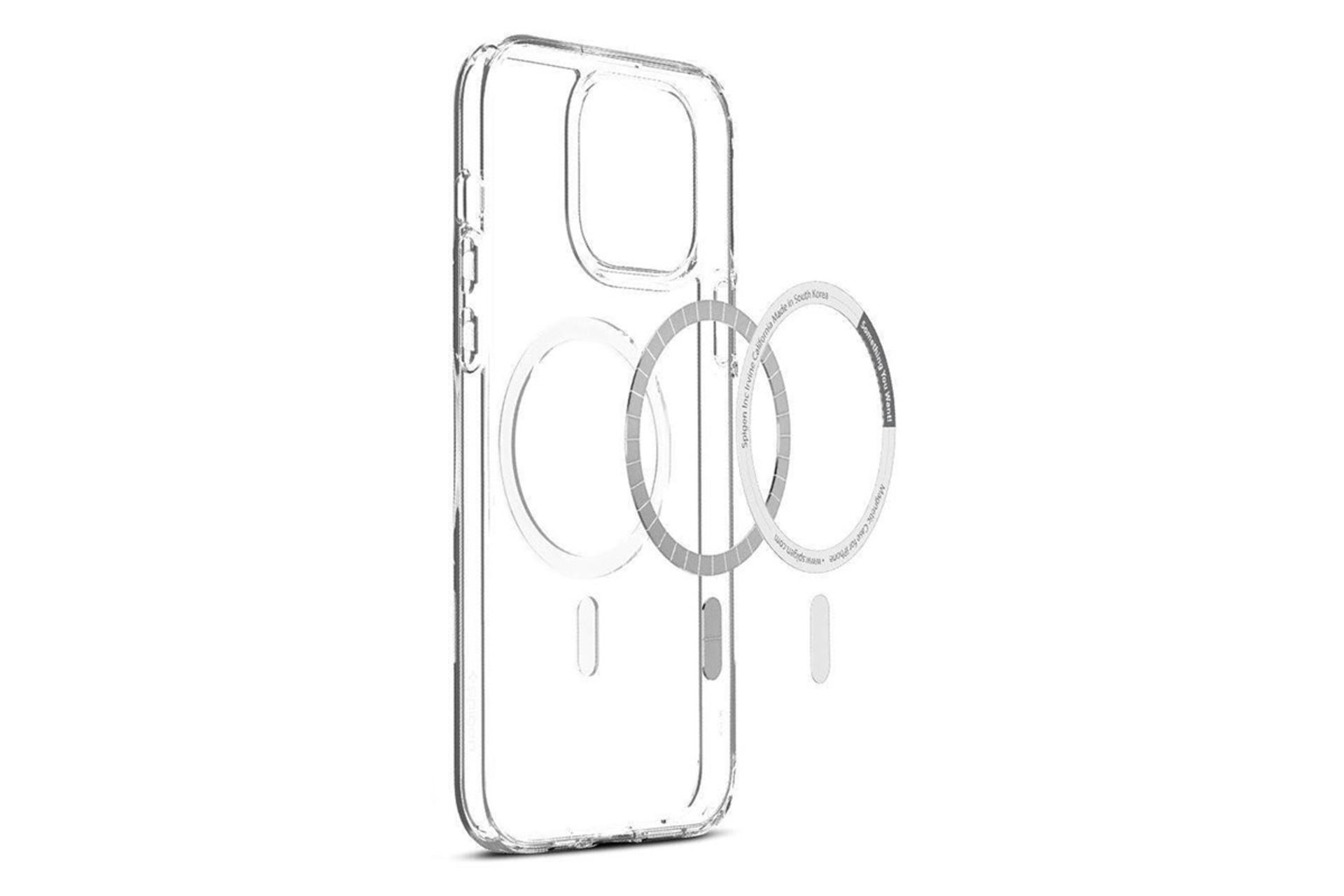 قاب گوشی اسپیگن Spigen Ultra Hybrid MagFit Apple iPhone 13 Pro روی پشت و جانبی