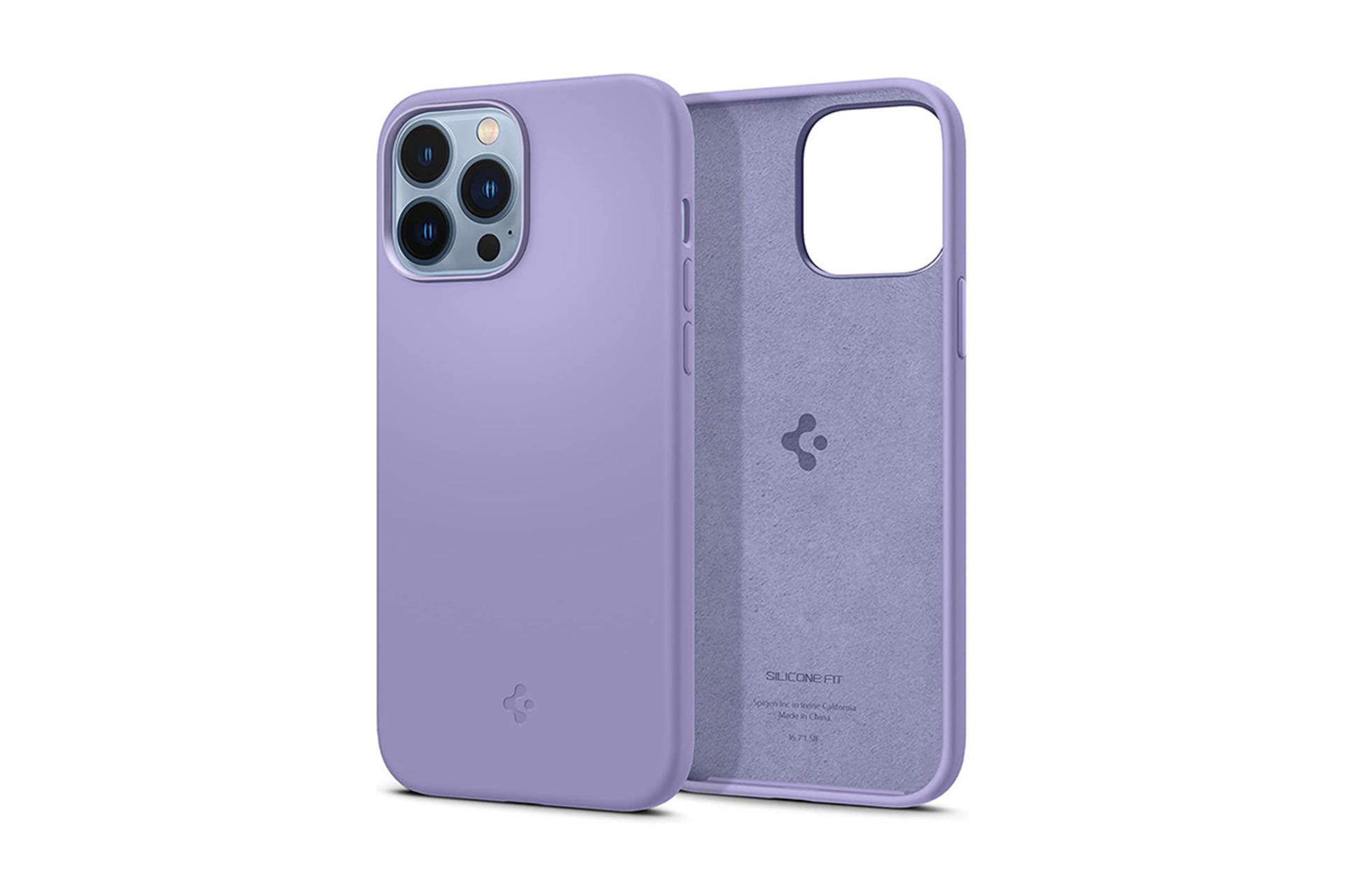 قاب گوشی اسپیگن Spigen Silicone Fit Apple iPhone 13 Pro Max رنگ بنفش
