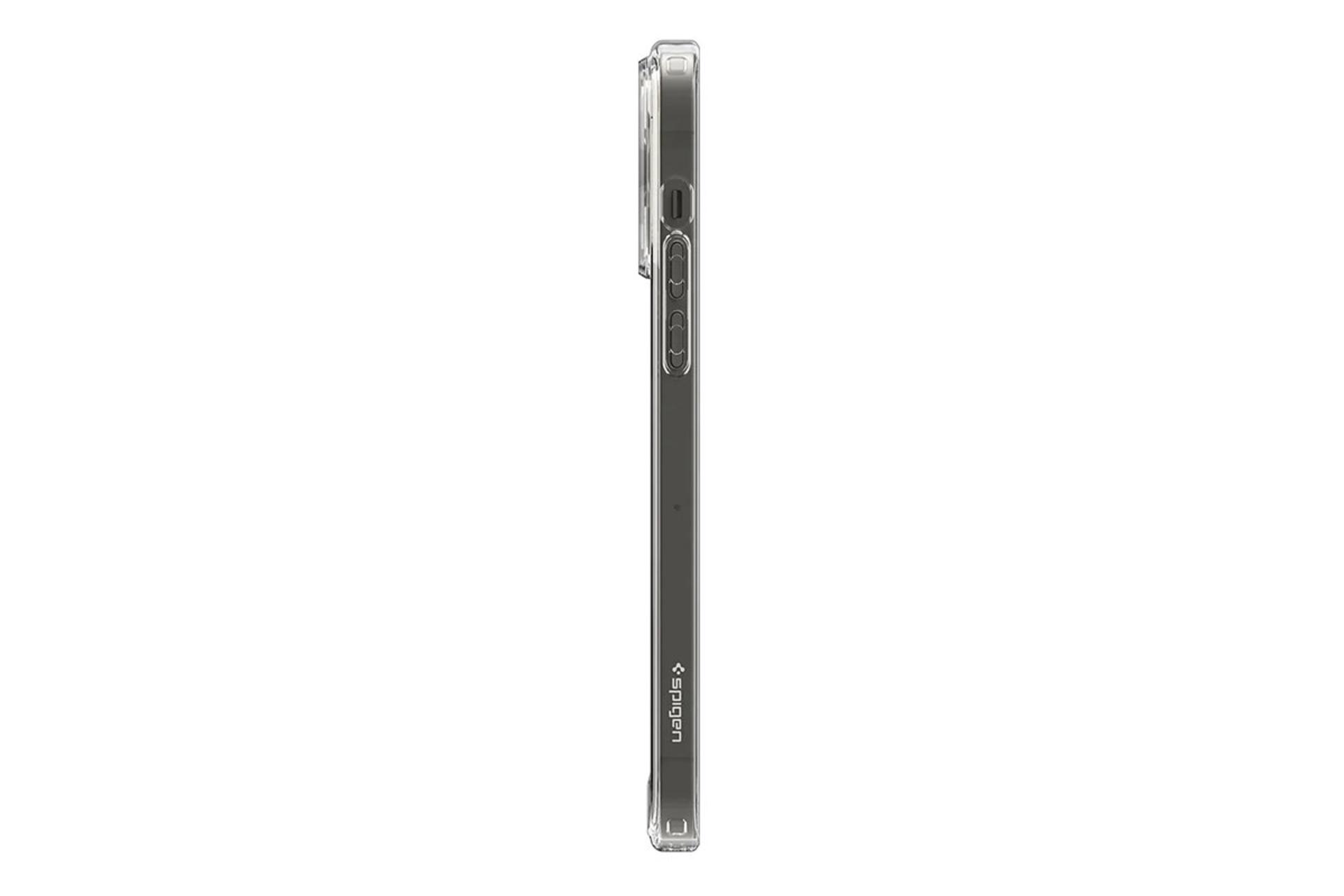 قاب گوشی اسپیگن Spigen Ultra Hybrid Apple iPhone 14 Pro Max روی گوشی نمای جانبی