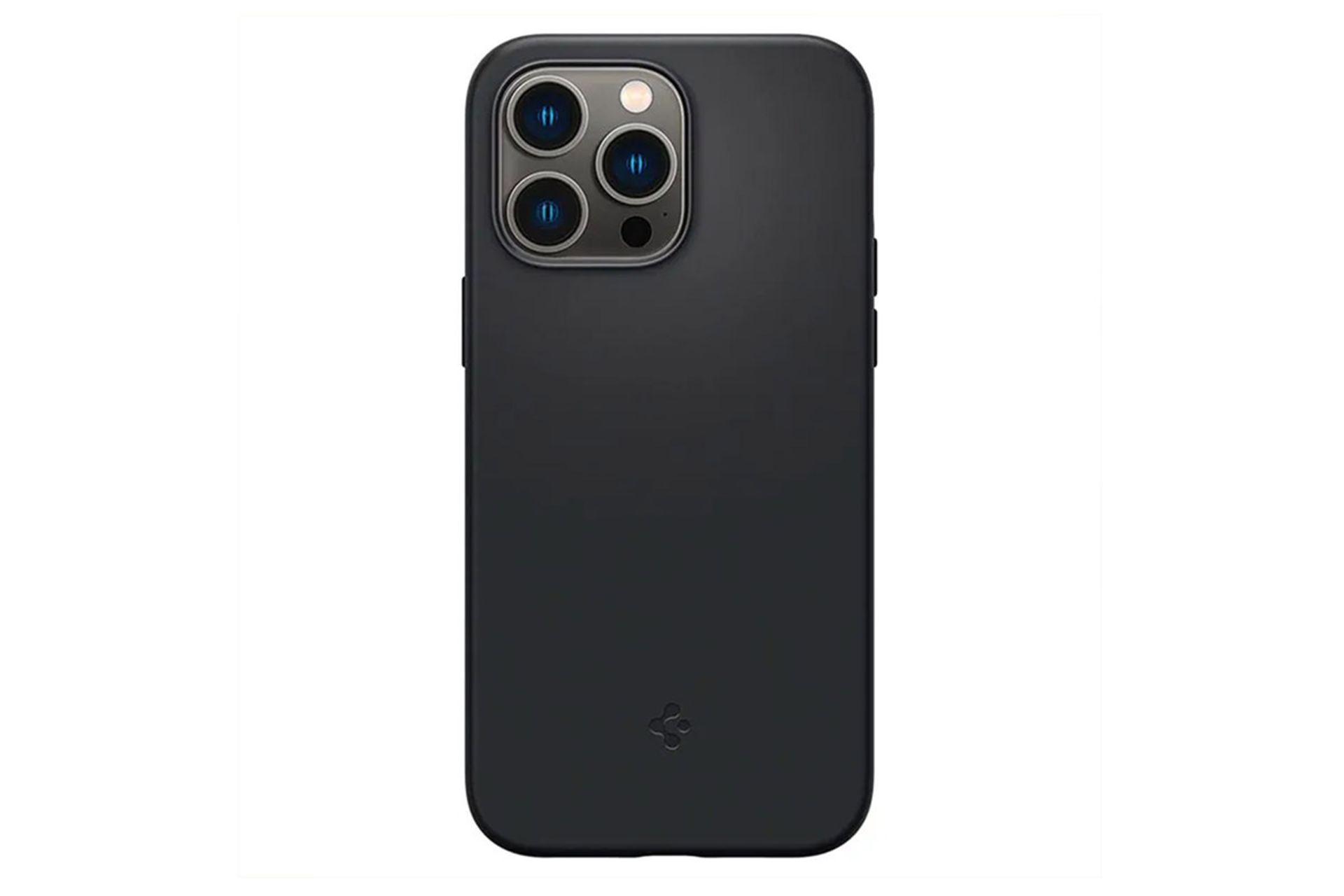 قاب گوشی اسپیگن Spigen Silicone Fit MagFit Apple iPhone 14 Pro Max رنگ مشکی نمای پشت