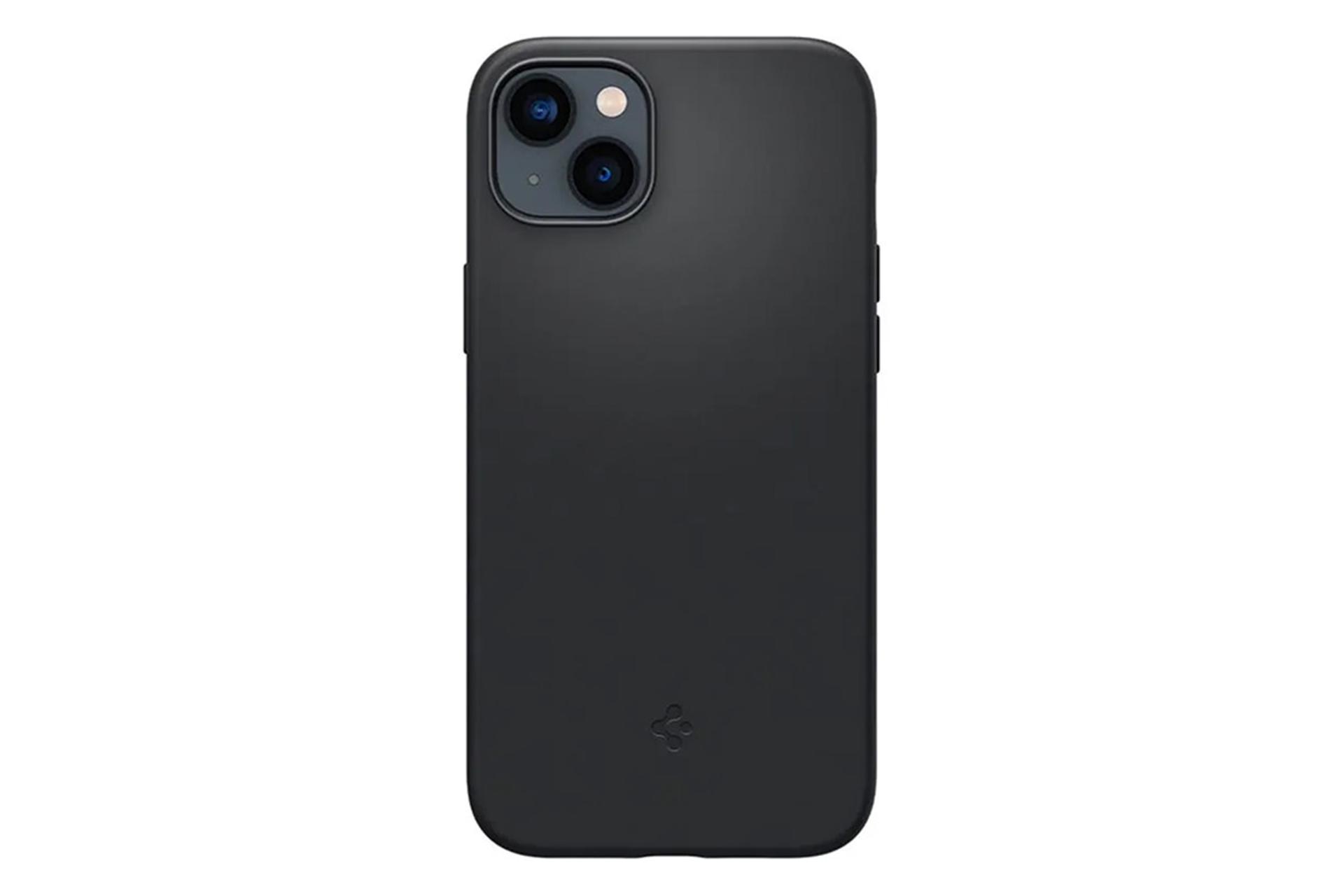 مرجع متخصصين ايران قاب موبايل اسپيگن Spigen Silicone Fit MagFit Apple iPhone 14 Plus رنگ مشكي نماي پشت
