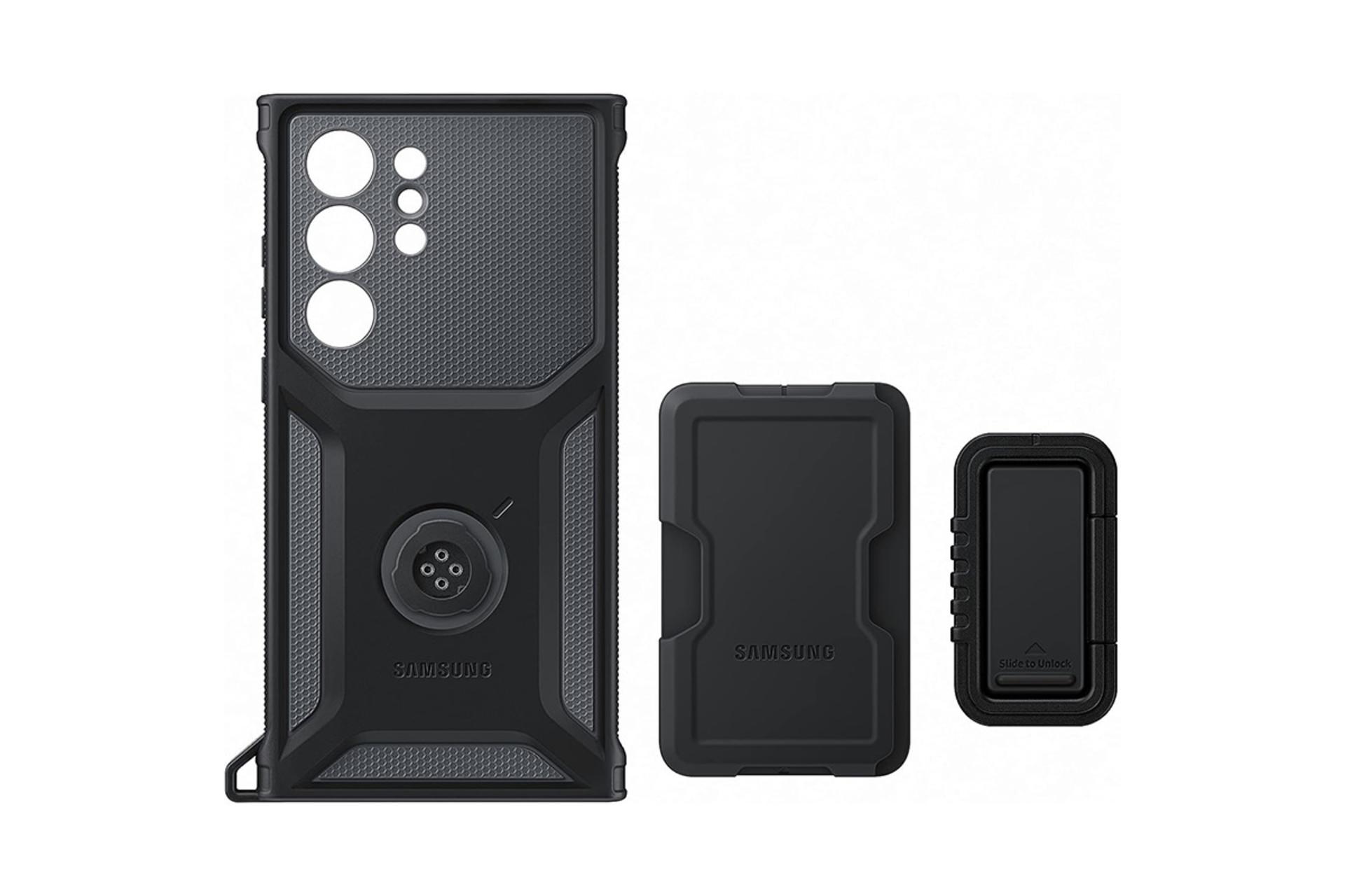 قاب گوشی سامسونگ Samsung Rugged Gadget For Samsung Galaxy S23 Ultra به همراه پوشش هولدر