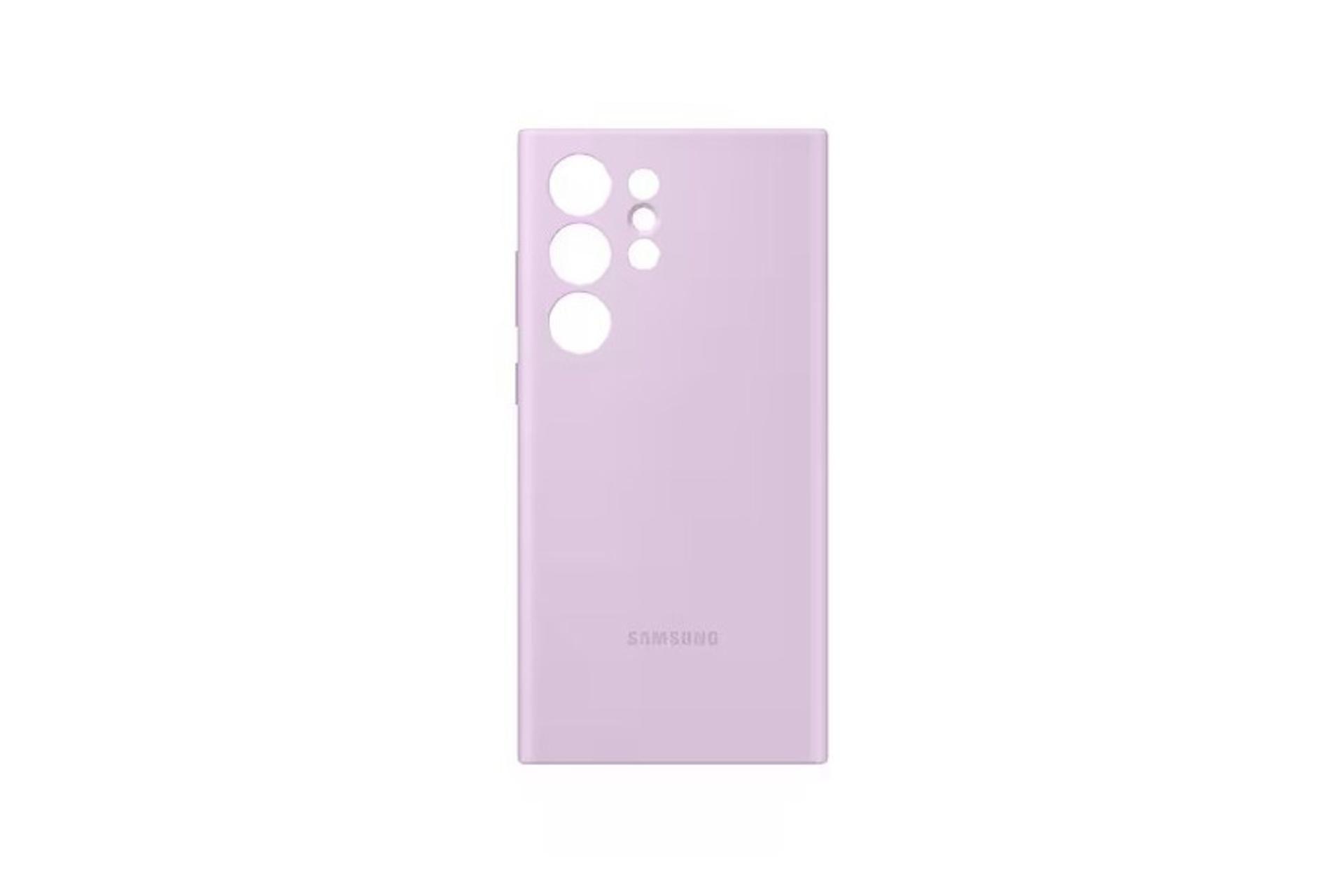 قاب گوشی سامسونگ Samsung Silicone For Samsung Galaxy S23 Ultra رنگ بنفش