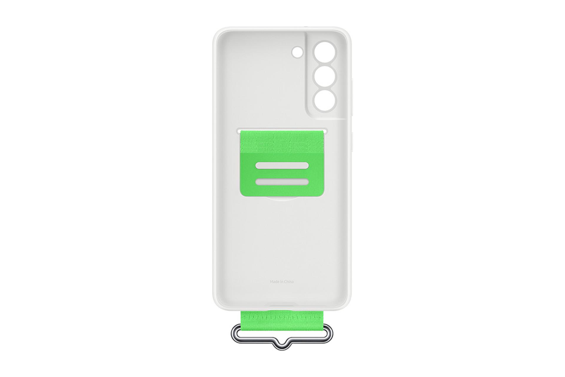 قاب گوشی سامسونگ Samsung ‎EF-GG990 For Samsung Galaxy S21 FE 5G رنگ سفید و سبز نمای داخل