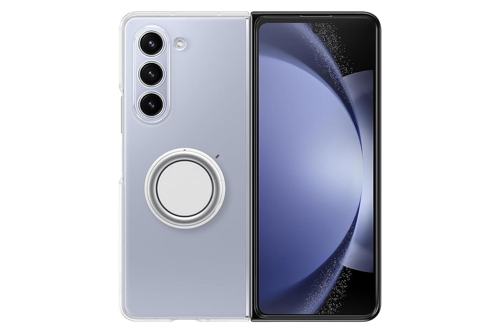 قاب گوشی سامسونگ Samsung Clear Gadget For Samsung Galaxy Z Fold5 نمای پشت روی گوشی