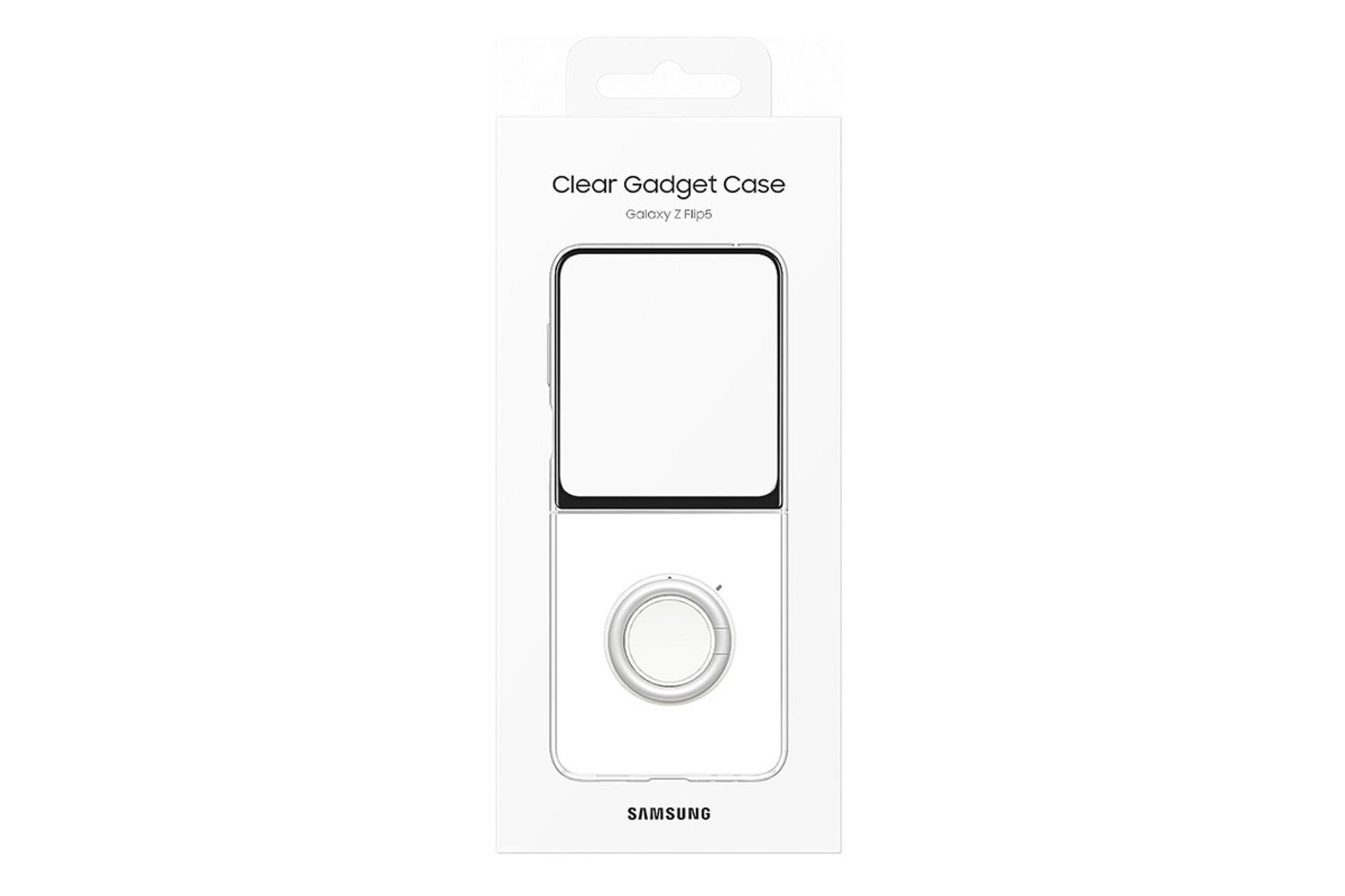 قاب گوشی سامسونگ Samsung Clear Gadget For Samsung Galaxy Z Flip5 جعبه و بسته بندی