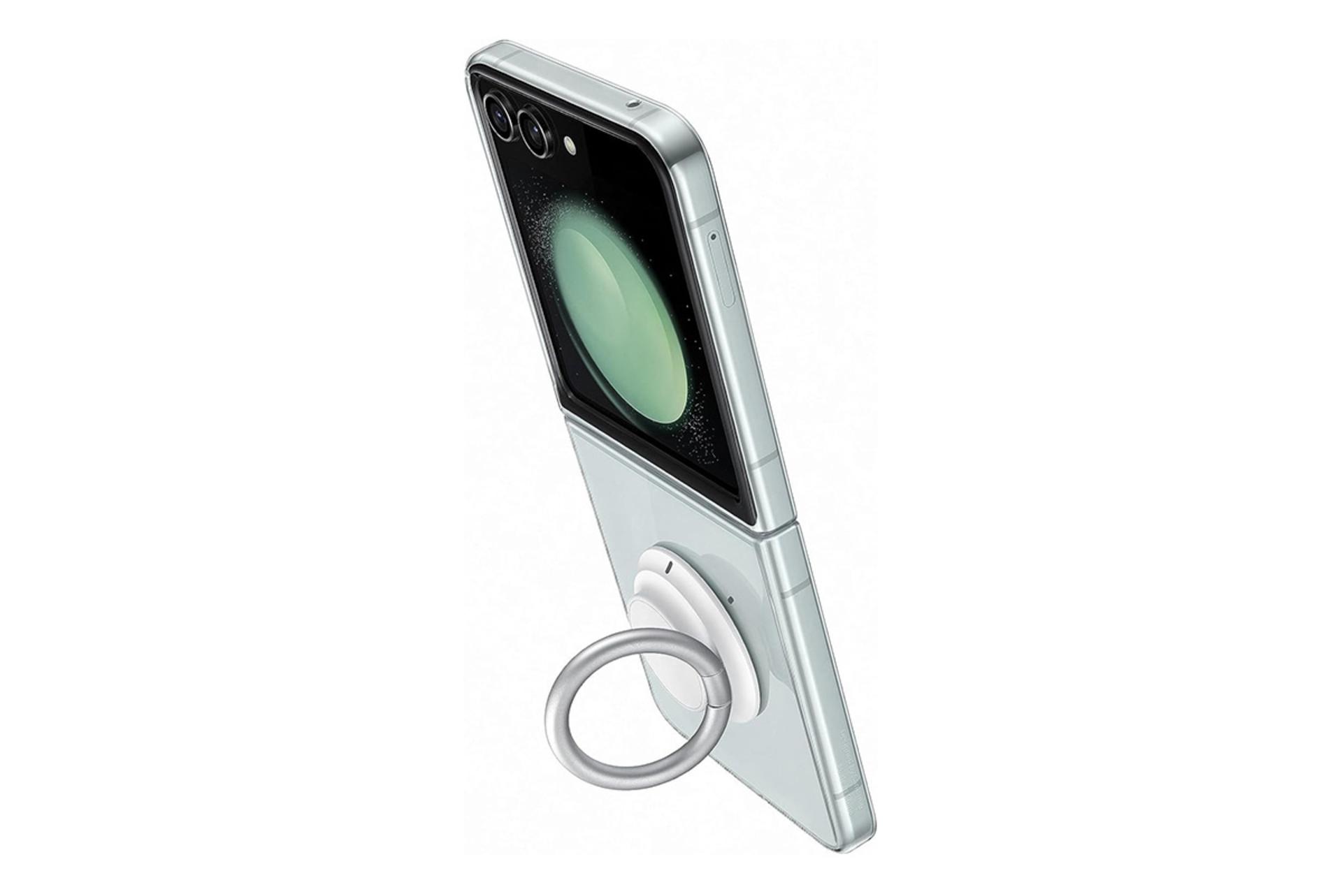 قاب گوشی سامسونگ Samsung Clear Gadget For Samsung Galaxy Z Flip5 نمای هولدر