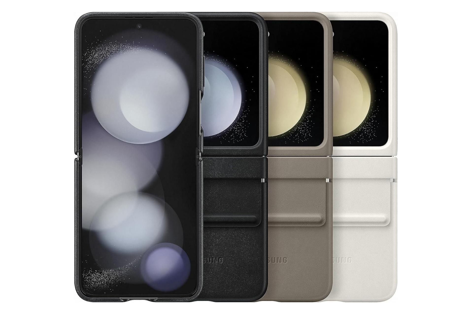 قاب گوشی سامسونگ Samsung Flap Eco-Leather For Samsung Galaxy Z Flip5 تنوع رنگ