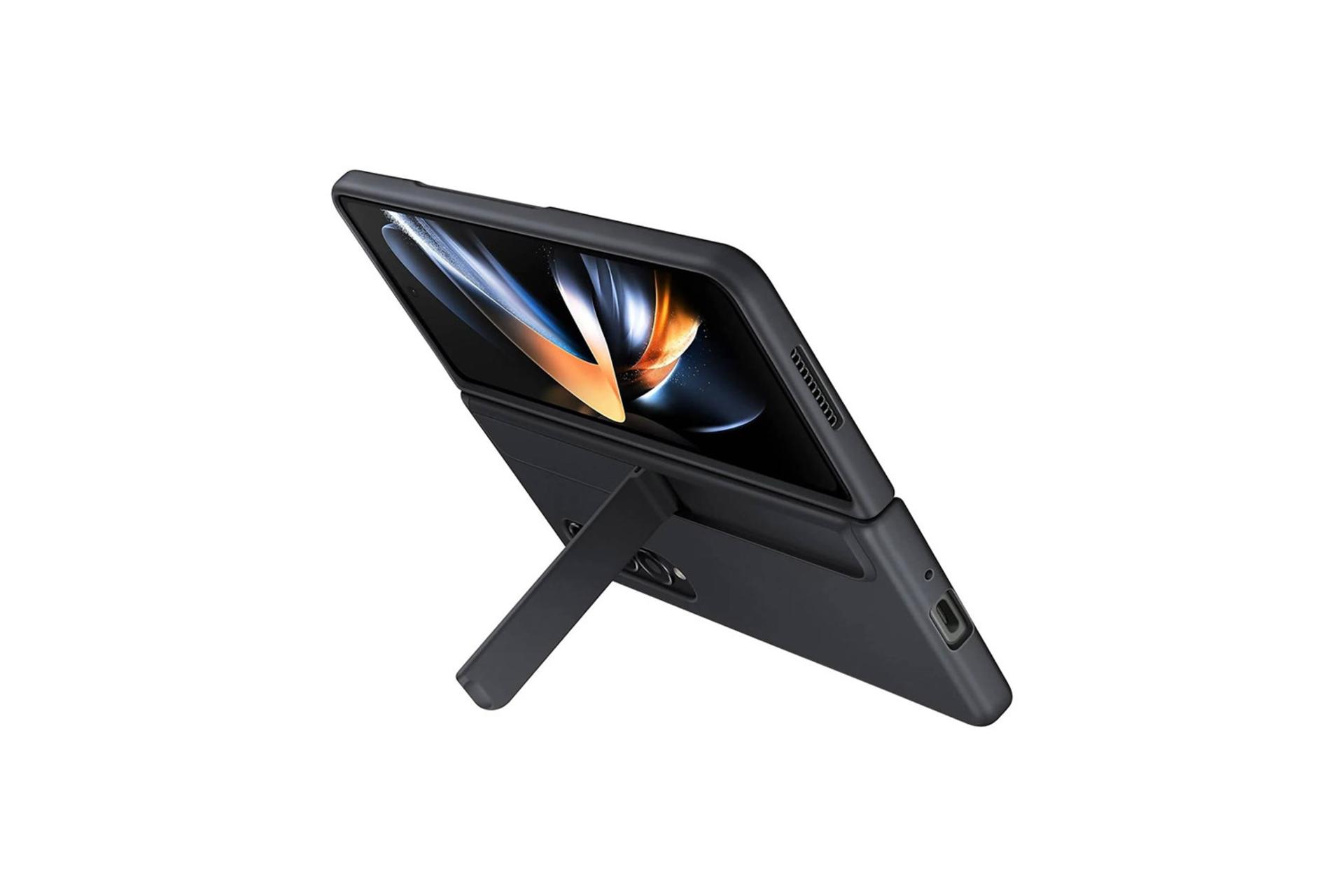 قاب گوشی سامسونگ Samsung Standing Case For Samsung Galaxy Z Fold5 رنگ مشکی نمای هولدر