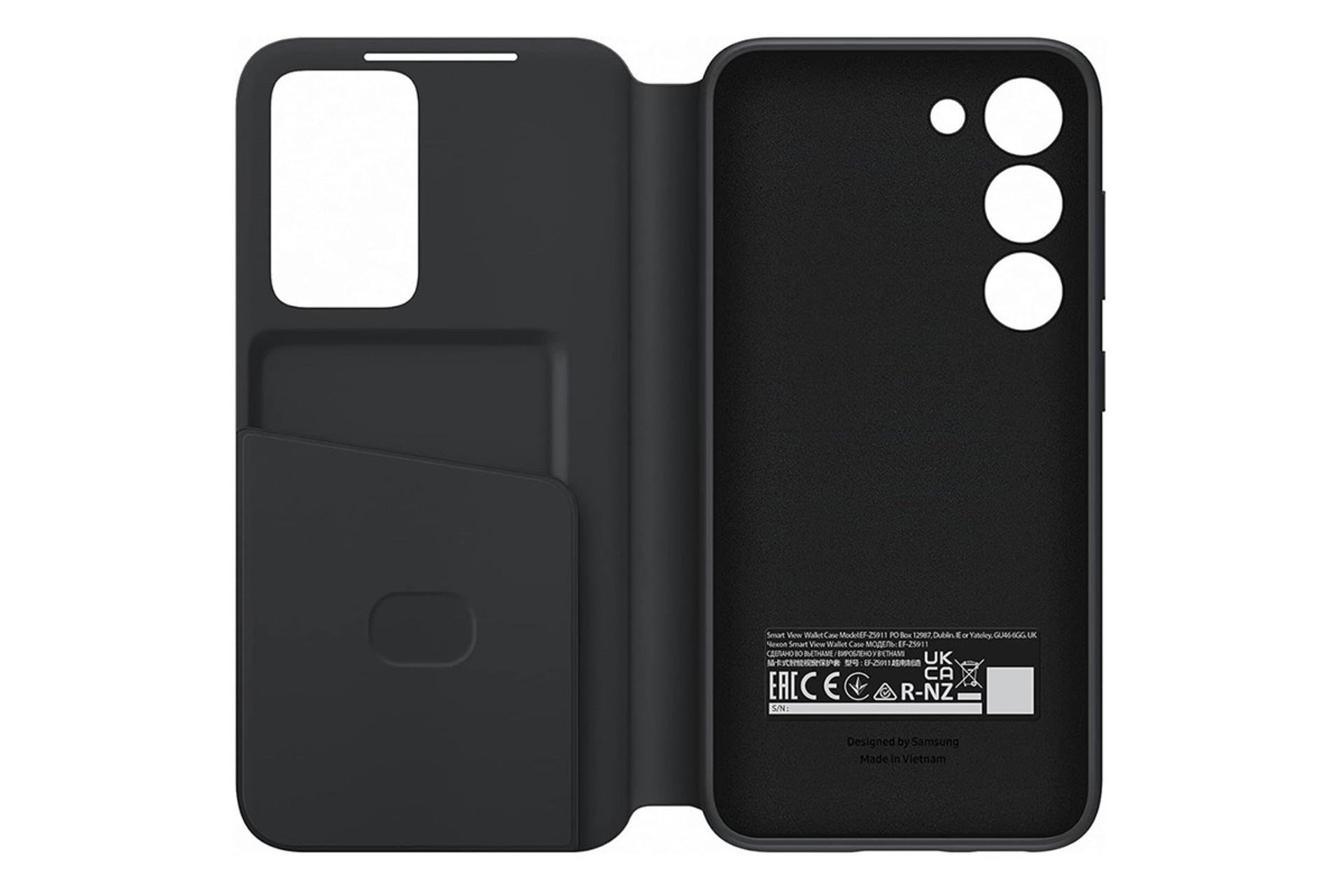 قاب گوشی سامسونگ Samsung Smart View Wallet For Samsung Galaxy S23 نمای داخل