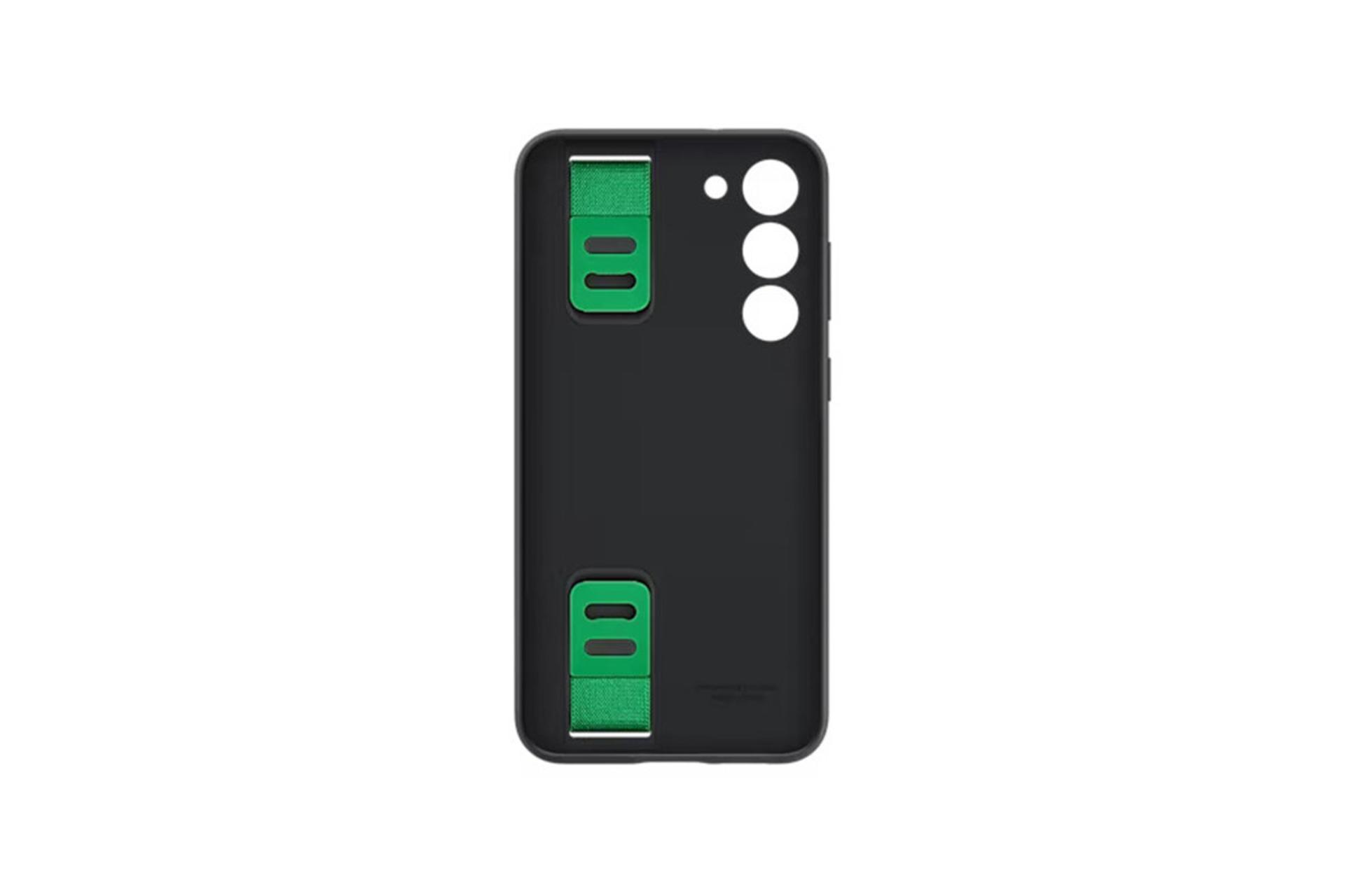 قاب گوشی سامسونگ Samsung Silicone Grip For Samsung Galaxy S23 Plus رنگ مشکی نمای داخل