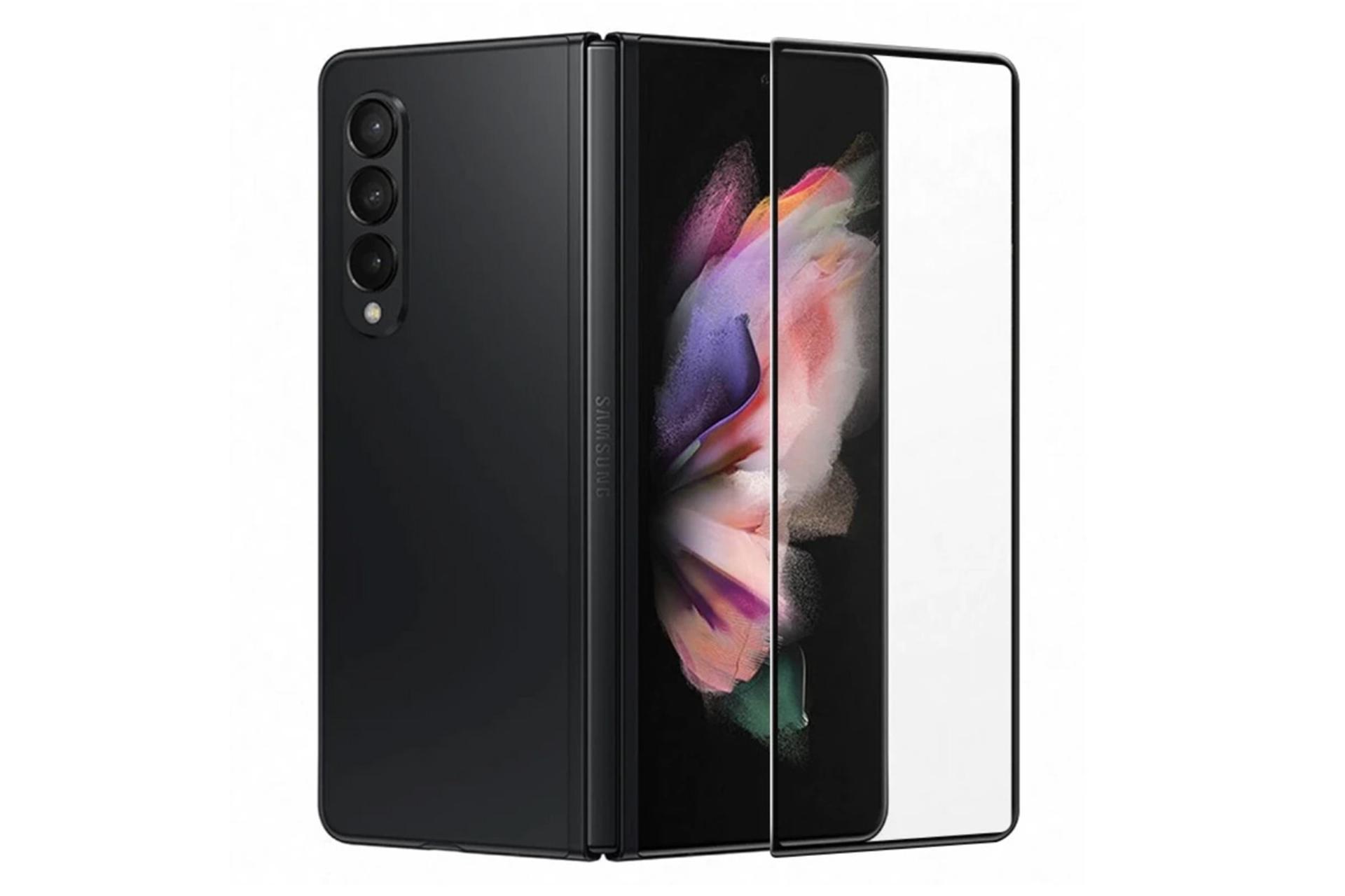 شفافیت محافظ صفحه نمایش گوشی بادیگارد مدل FS مناسب سامسونگ Galaxy Z Fold3 نمایشگر بیرونی