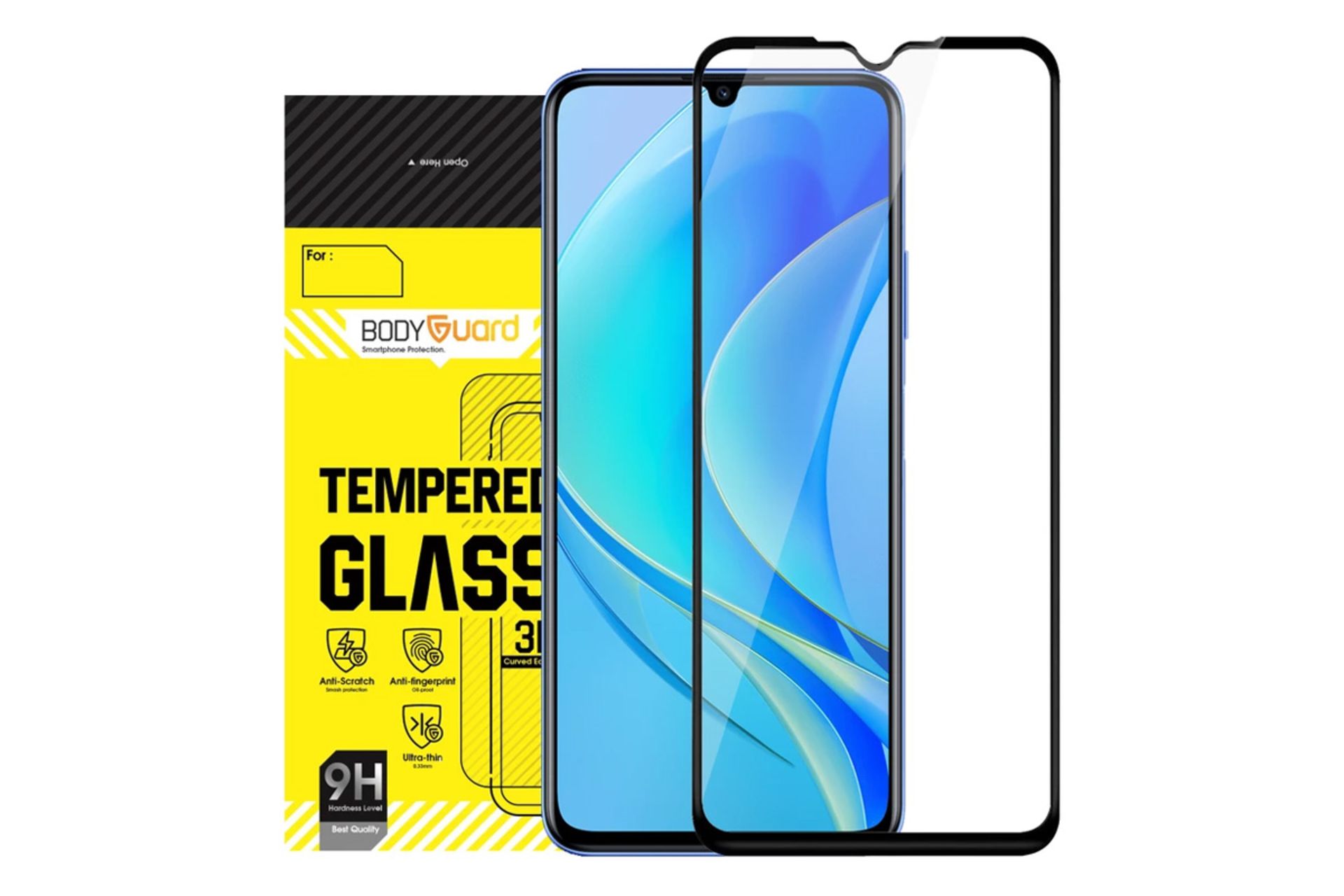 شفافیت محافظ صفحه نمایش گوشی بادیگارد مدل FH مناسب هواوی nova Y70