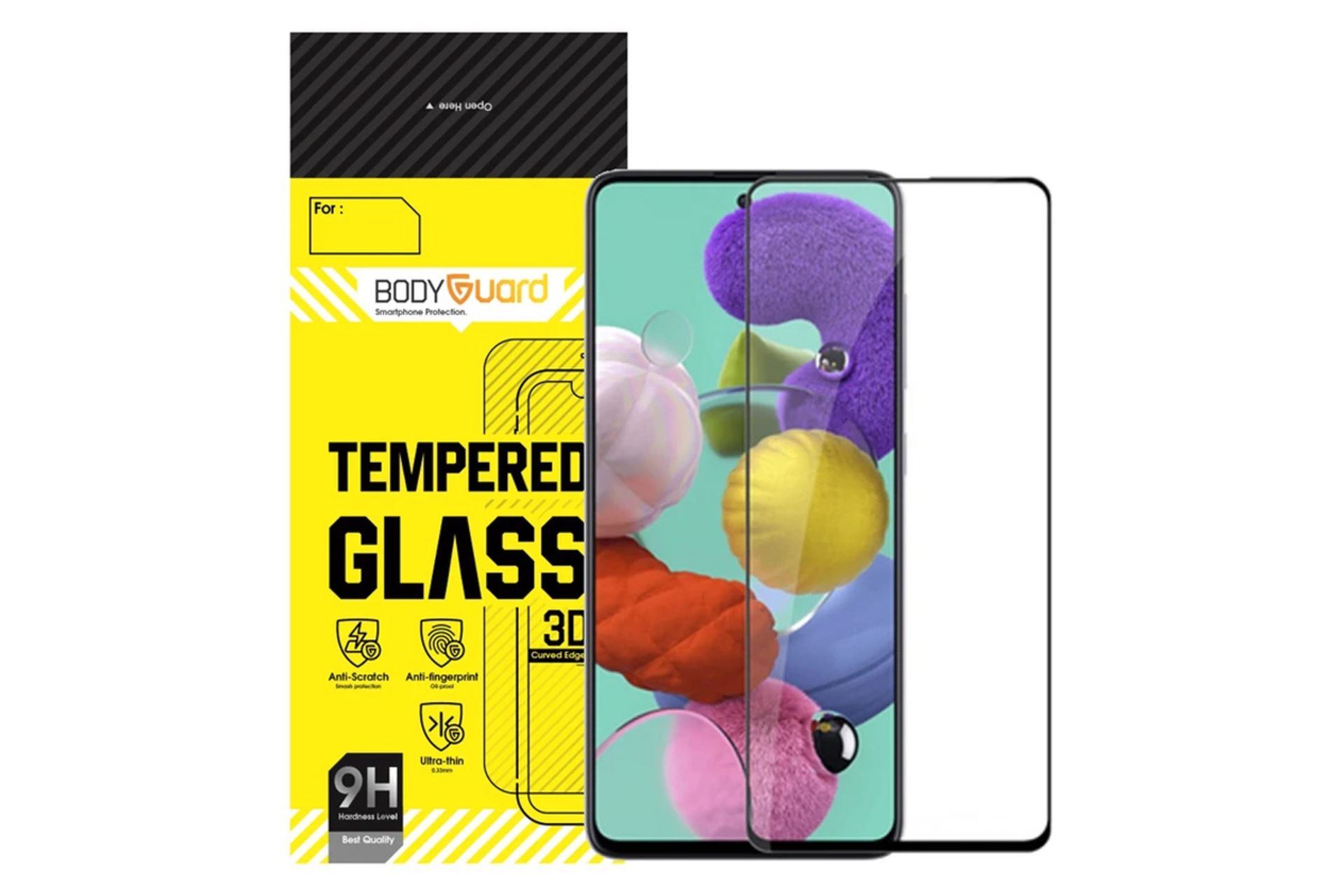 شفافیت محافظ صفحه نمایش گوشی بادیگارد مدل FS مناسب سامسونگ Galaxy A51