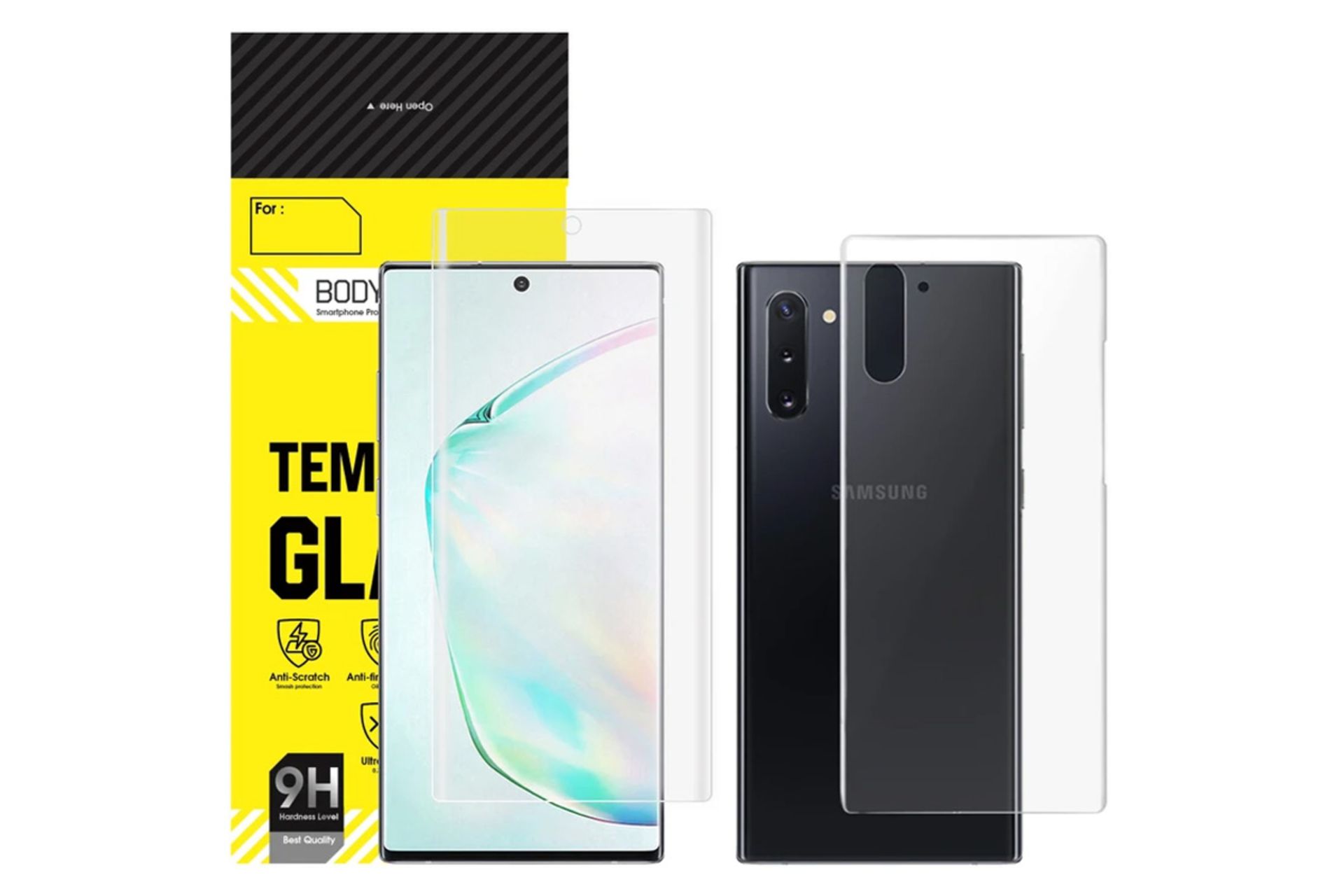 محافظ صفحه نمایش گوشی بادیگارد مدل HydroGel مناسب سامسونگ Galaxy Note10 به همراه محافظ پشت گوشی