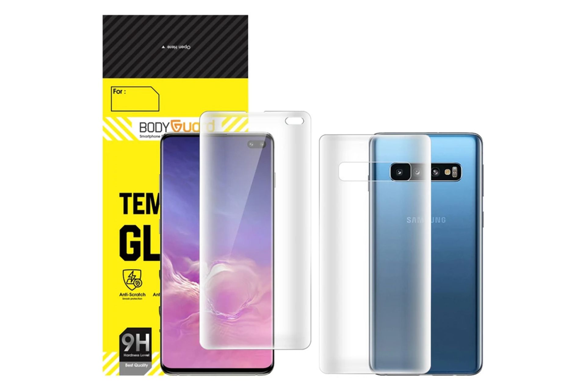 محافظ صفحه نمایش گوشی بادیگارد مدل HydroGel مناسب سامسونگ Galaxy S10 Plus به همراه محافظ پشت گوشی