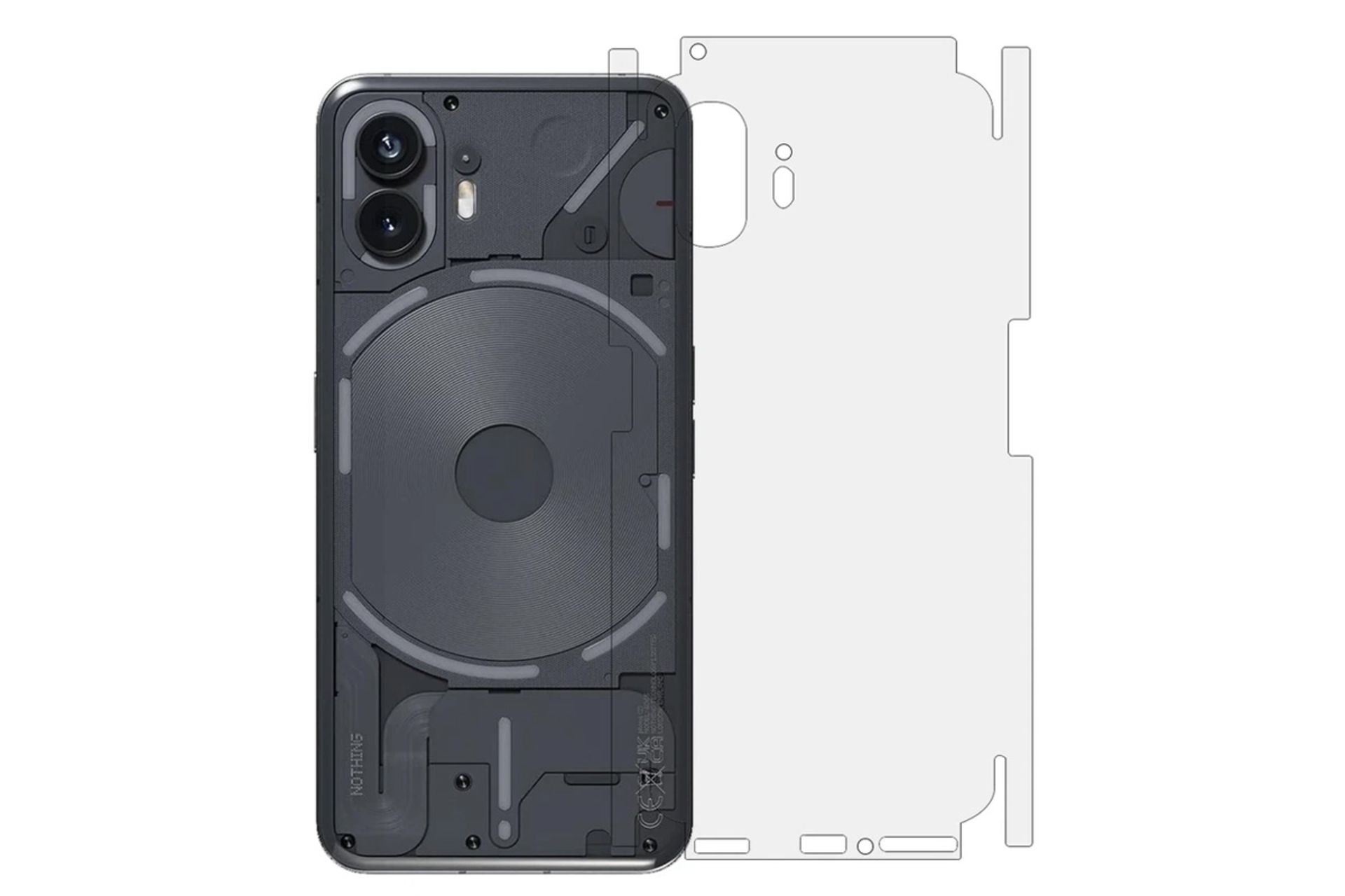 شفافیت محافظ صفحه نمایش گوشی بادیگارد مدل Full 360 مناسب ناتینگ فون 2