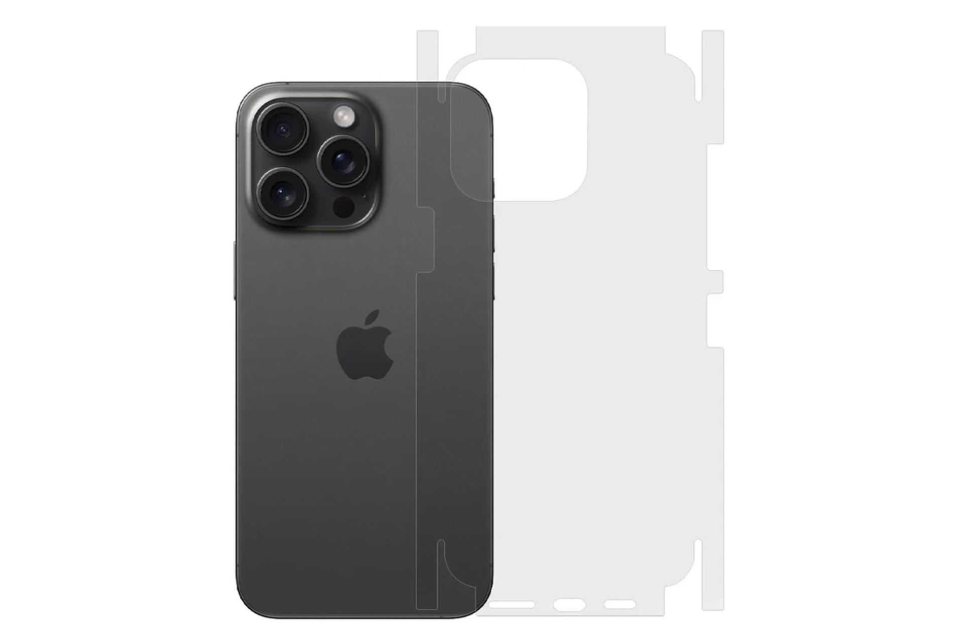 شفافیت محافظ صفحه نمایش گوشی بادیگارد مدل Full 360 مناسب اپل iPhone 15 Pro Max