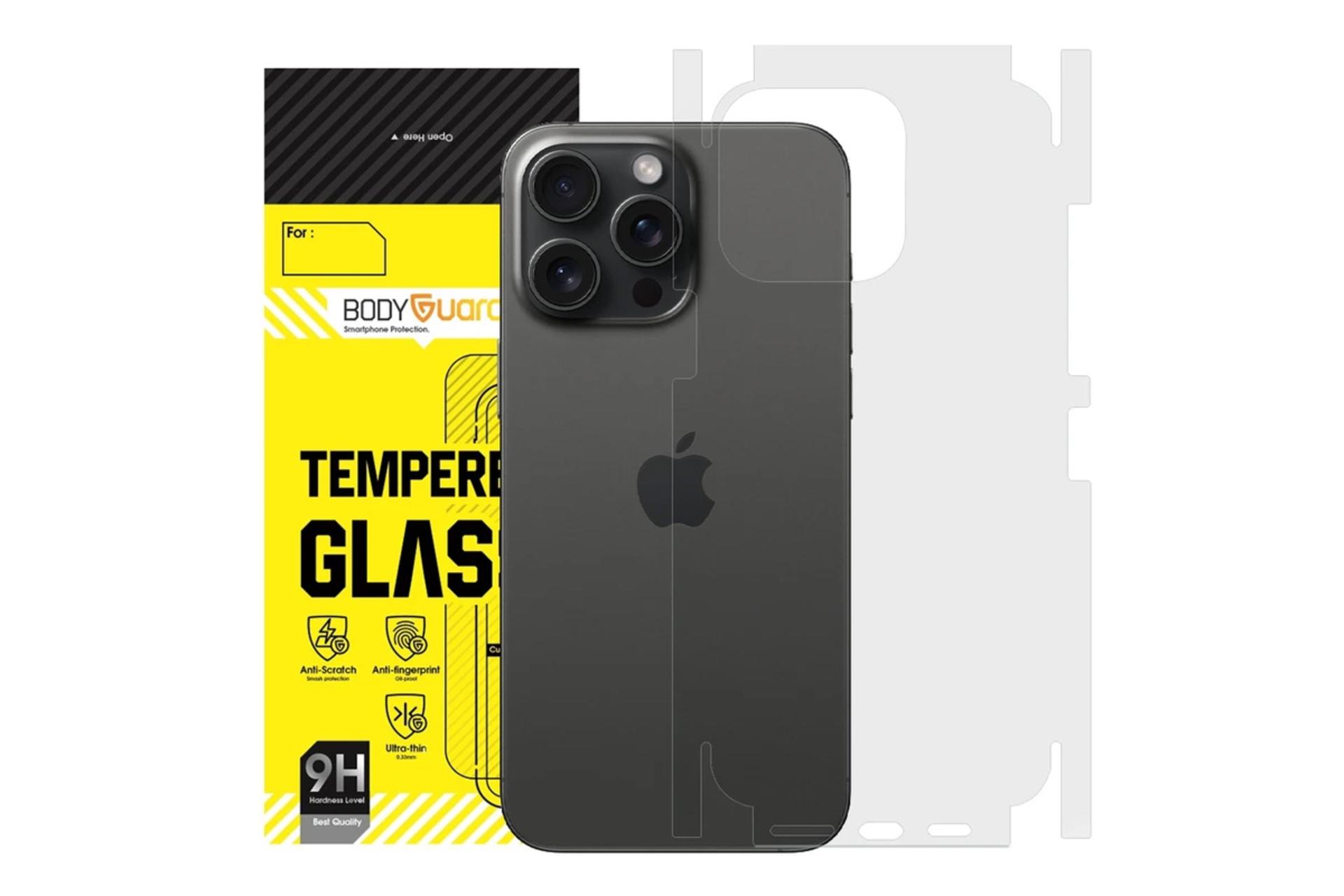 محافظ صفحه نمایش گوشی بادیگارد مدل Full 360 مناسب اپل iPhone 15 Pro Max