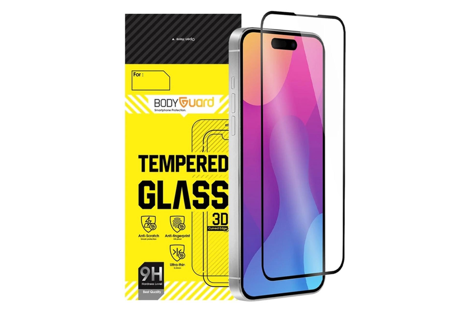 محافظ صفحه نمایش گوشی بادیگارد مدل FIP مناسب اپل iPhone 15