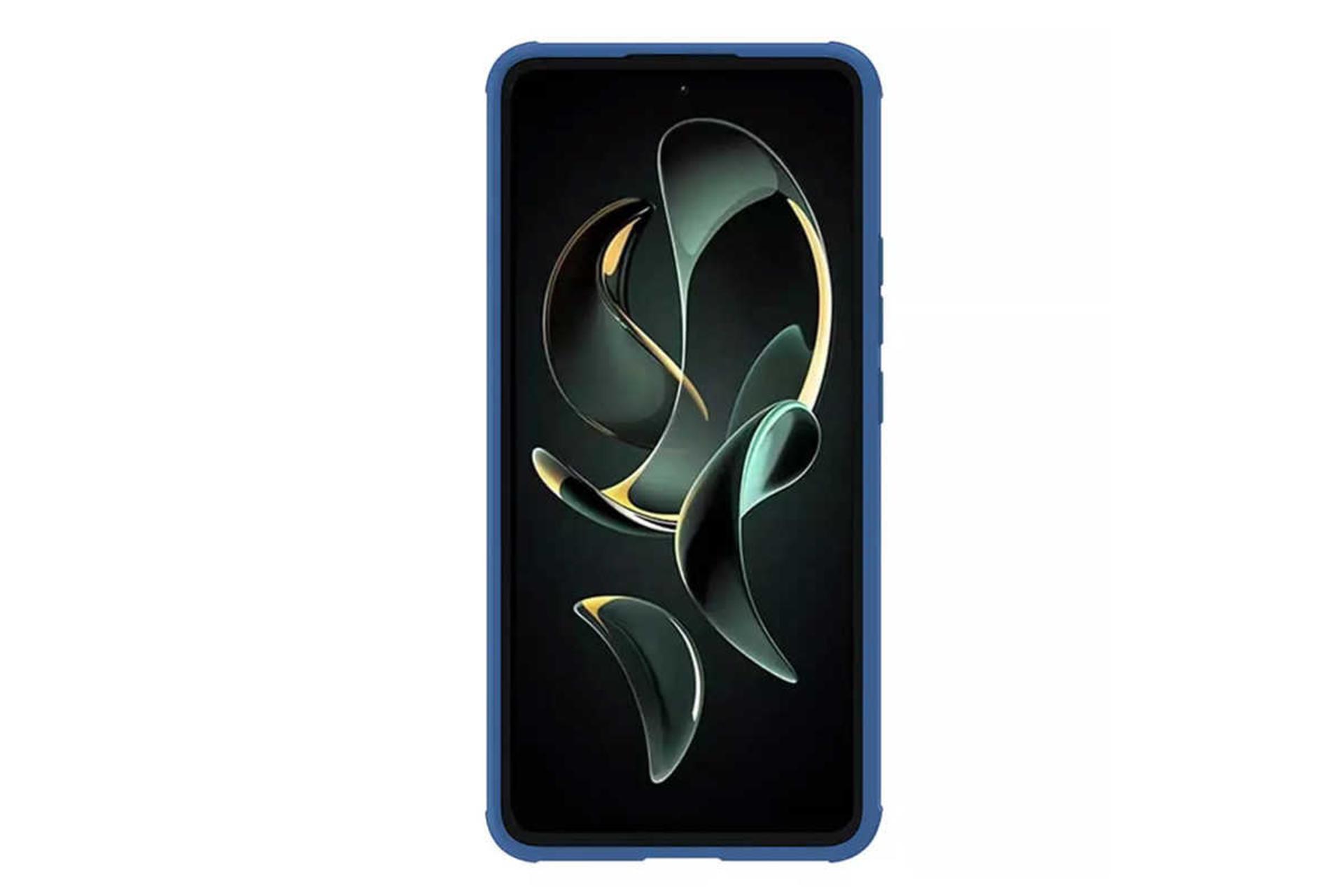 نمای بالای قاب گوشی نیلکین مدل CamShield Pro مناسب شیائومی 13T / 13T Pro / Redmi K60 Ultra رنگ آبی