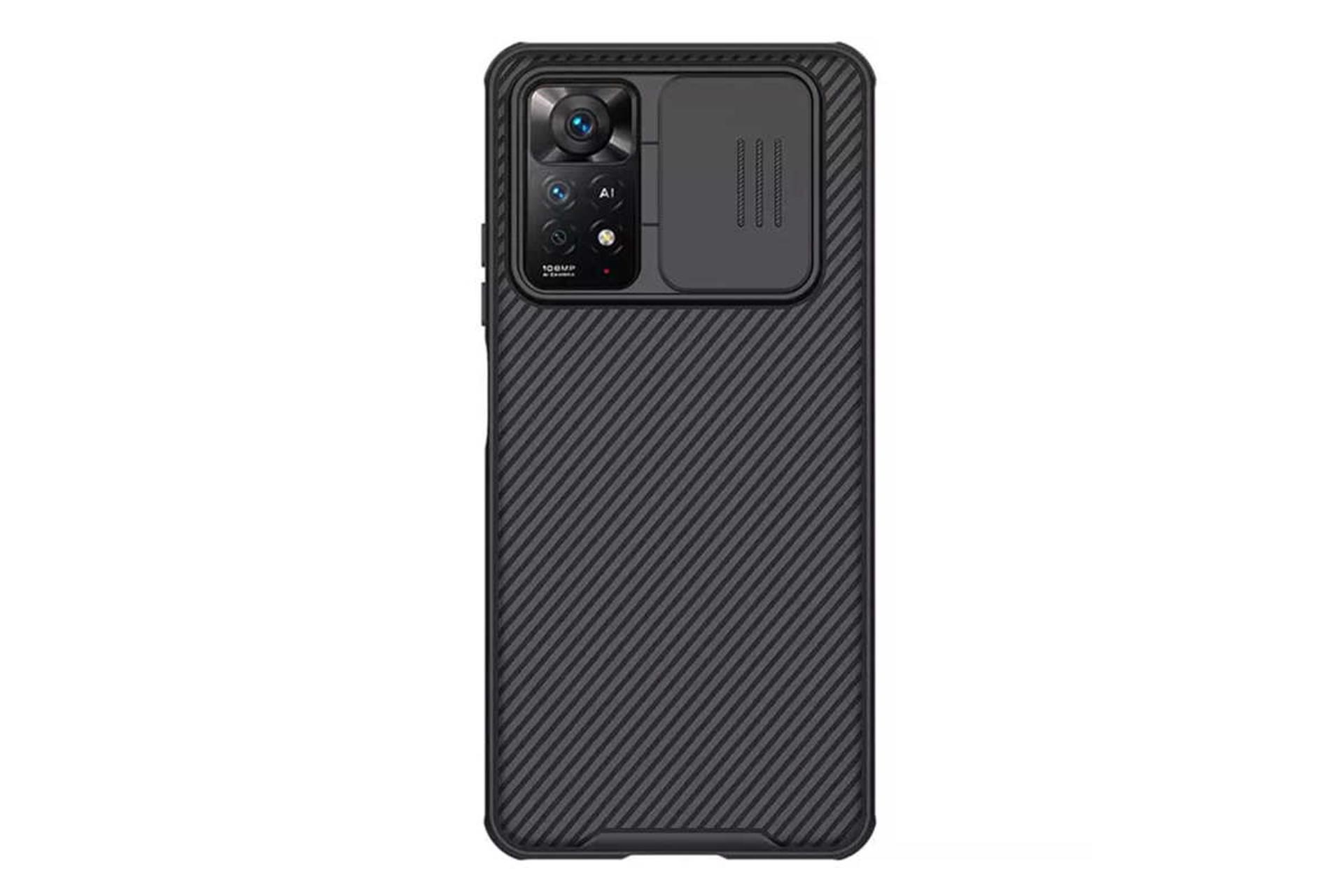 مرجع متخصصين ايران نماي پشت قاب موبايل نيلكين مدل CamShield Pro مناسب شيائومي Redmi Note 12 Pro 4G / 11 Pro / 11 Pro 5G / 11E Pro رنگ مشكي
