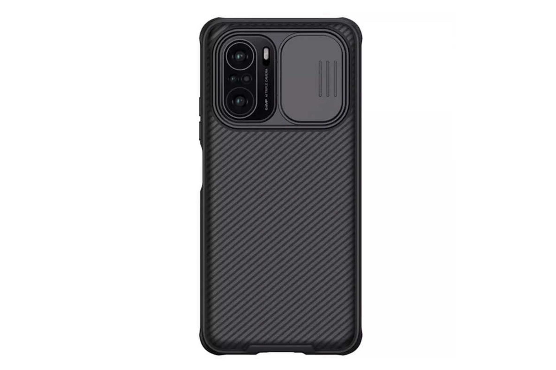 نمای پشت قاب گوشی نیلکین مدل CamShield Pro مناسب شیائومی Redmi K40 / K40 Pro / K40 Pro Plus / Mi 11i / Poco F3 رنگ مشکی