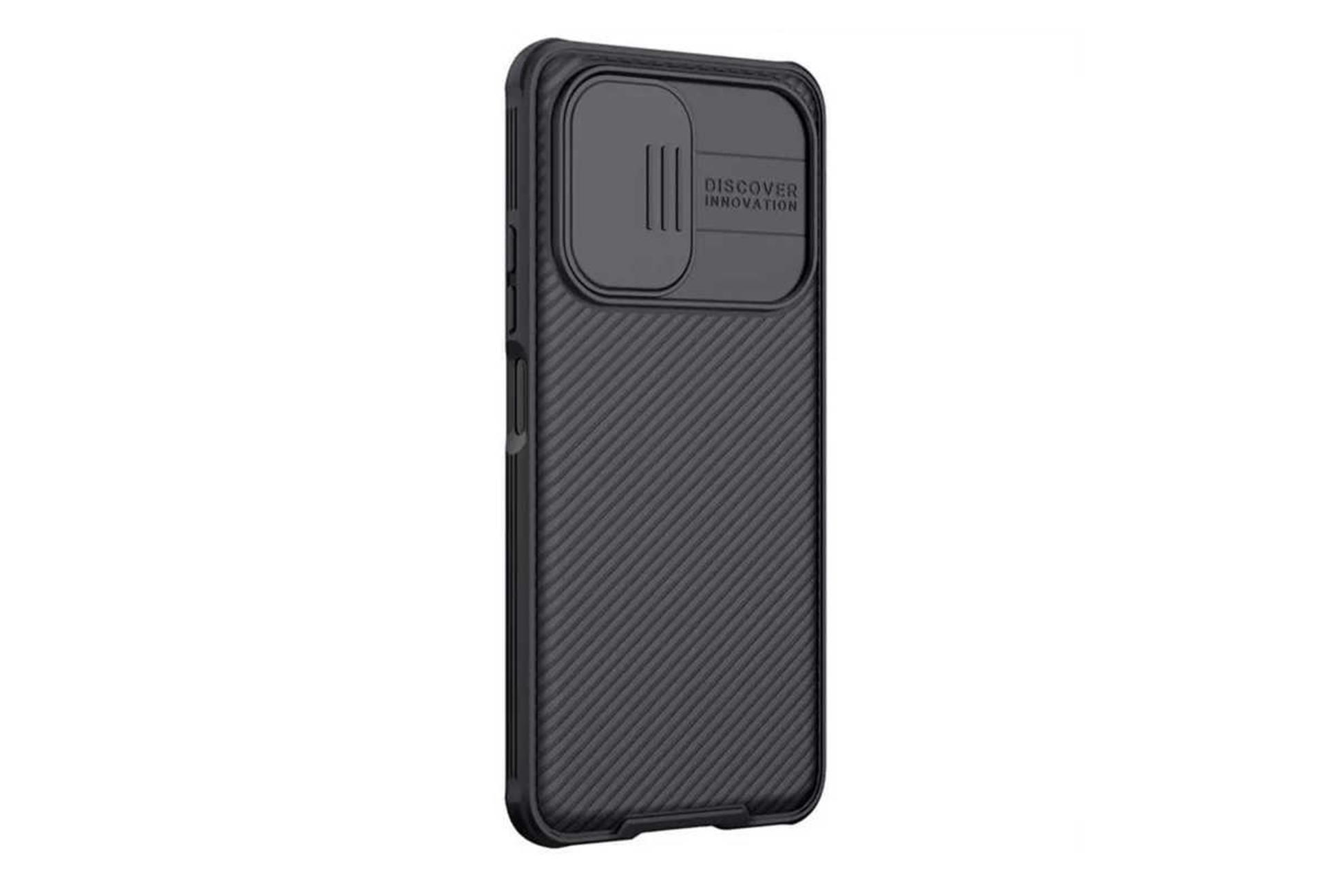 نمای سمت چپ قاب گوشی نیلکین مدل CamShield Pro مناسب شیائومی Redmi K40 / K40 Pro / K40 Pro Plus / Mi 11i / Poco F3 رنگ مشکی