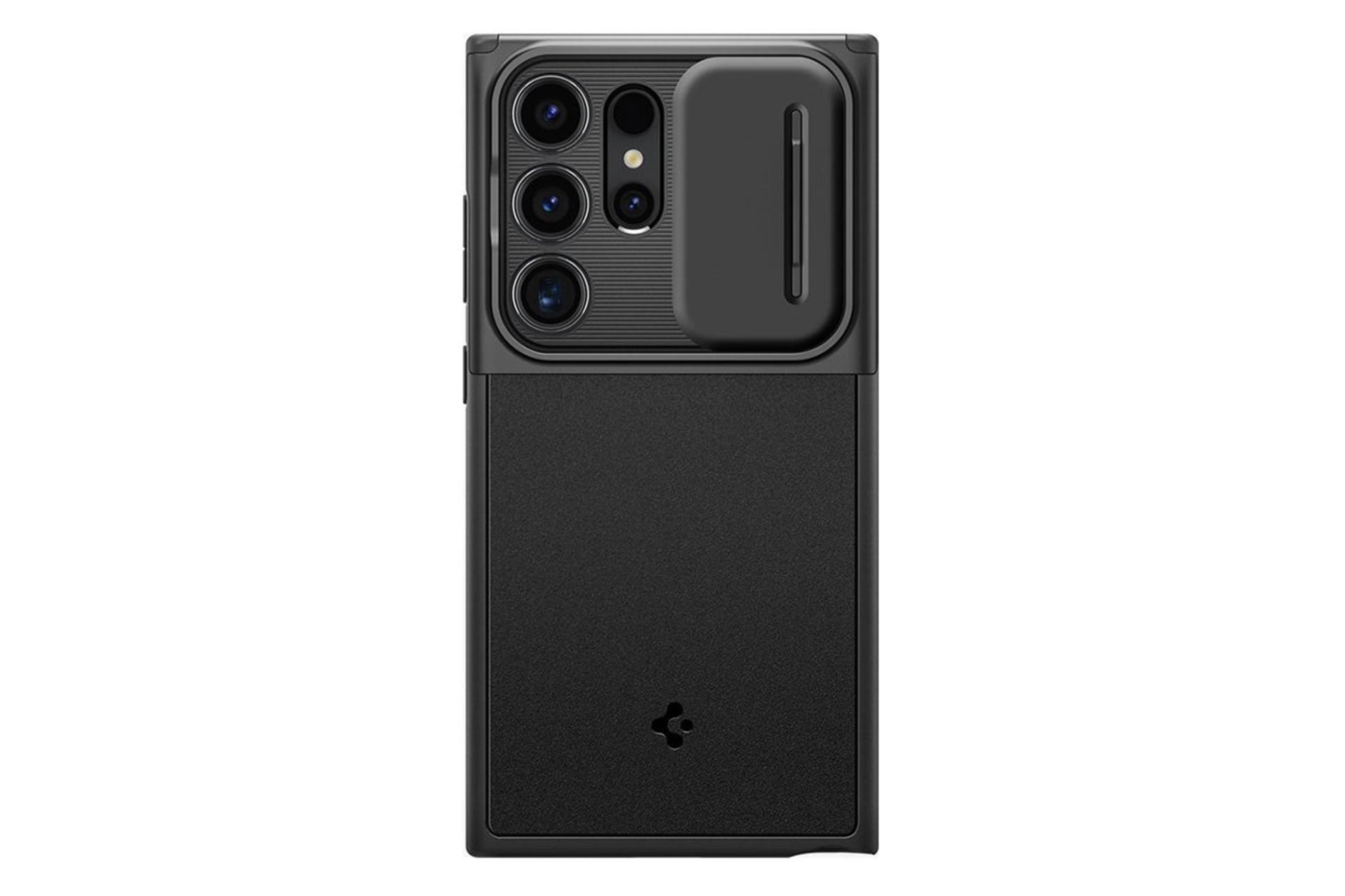 قاب گوشی سامسونگ Spigen Optik Armor Samsung Galaxy S24 Ultra نمای پشت پوشش دوربین باز