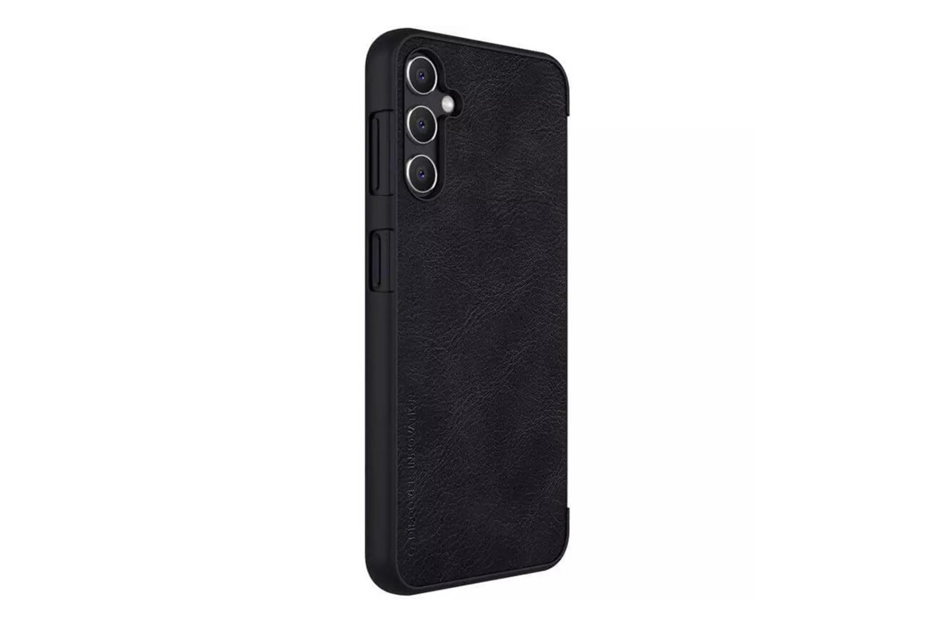 قاب گوشی نیلکین Nillkin Qin Leather Samsung Galaxy A34 نمای پشت و جانبی