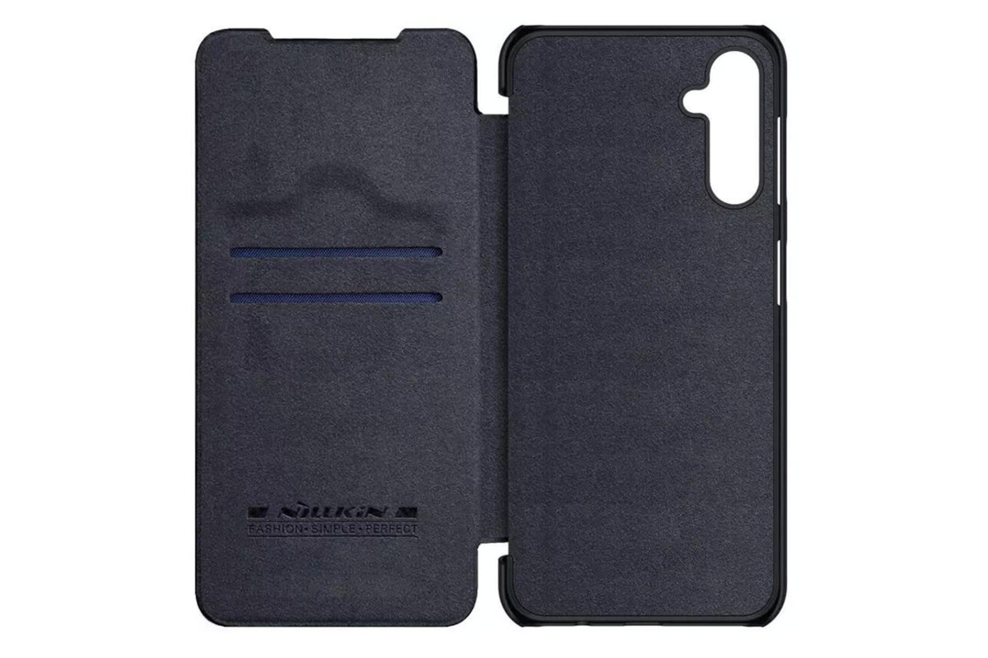 قاب گوشی نیلکین Nillkin Qin Leather Samsung Galaxy A34 نمای داخل