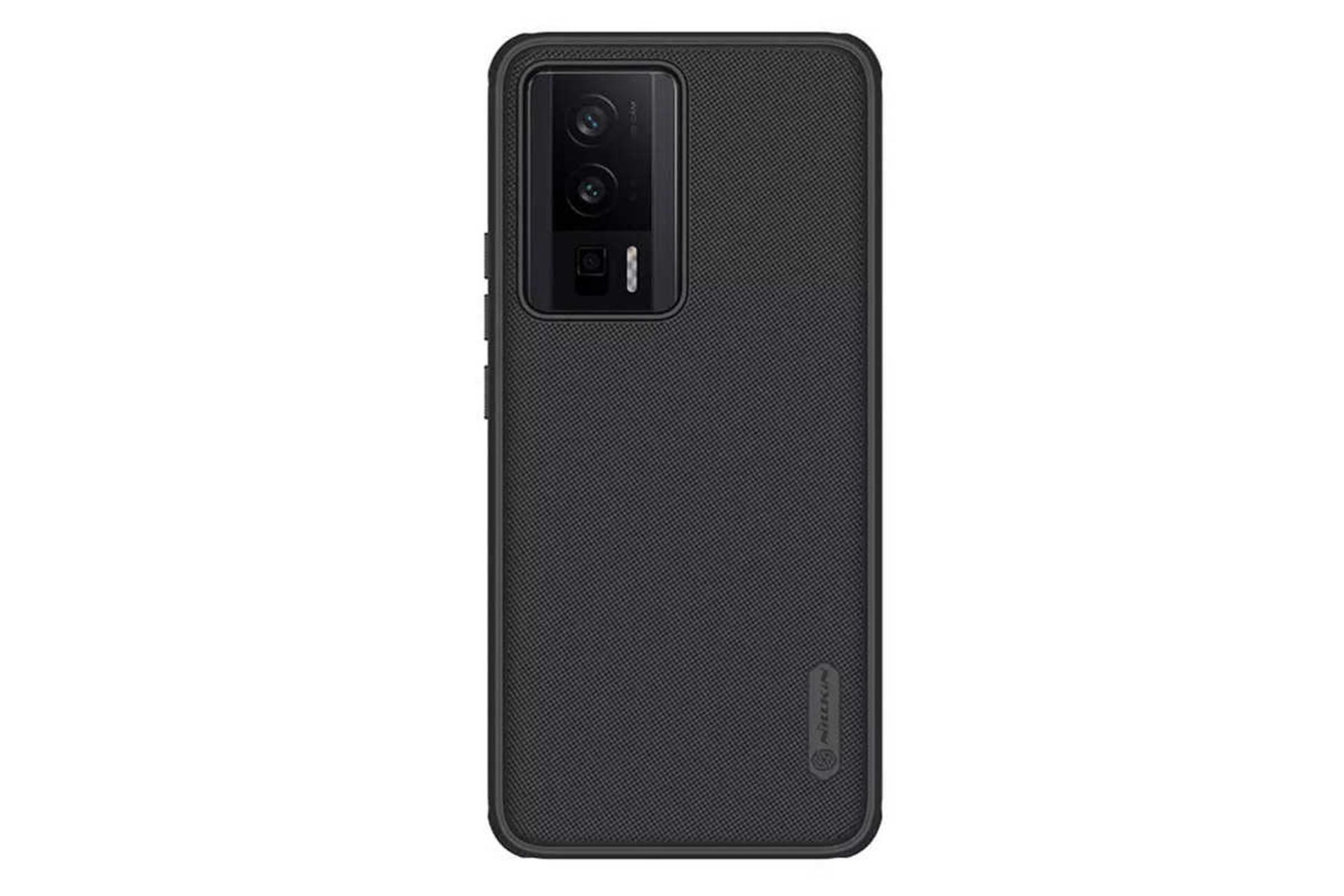 نمای پشت قاب گوشی نیلکین مدل Super Frosted Shield Pro مناسب شیائومی Redmi K60 Pro / K60 / Poco F5 Pro رنگ مشکی